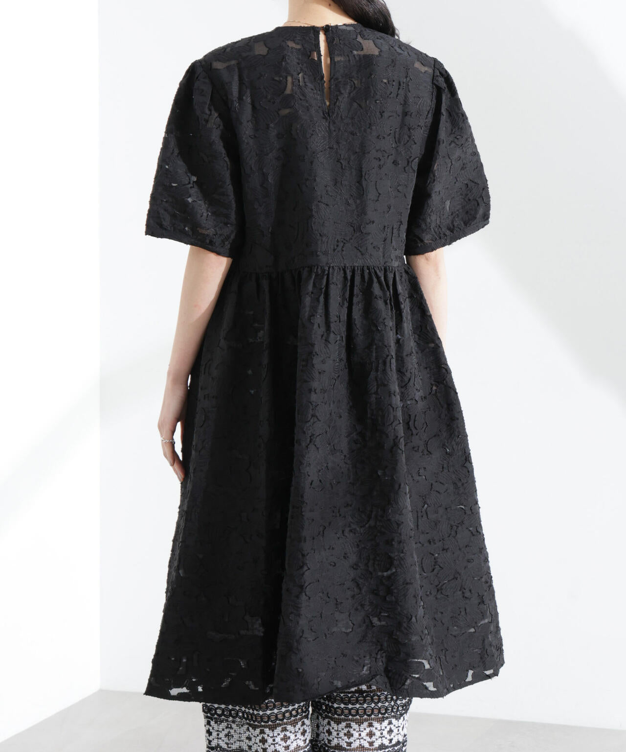 BAUM UND PFERDGARTEN/Flower Jacquard ワンピース 6715119047