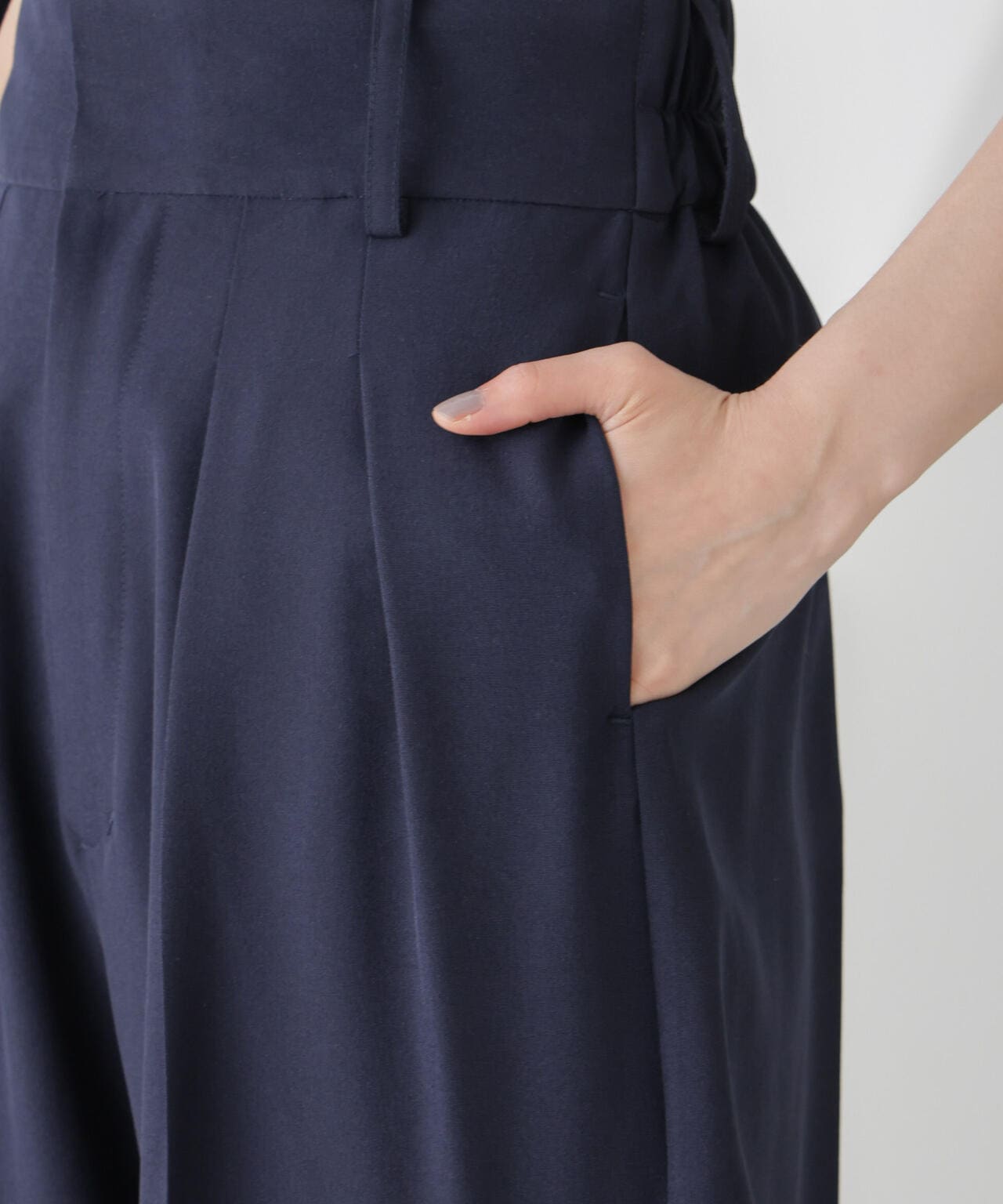 ハイウエスト2タックワイドパンツ(セットアップ可) 6734227302