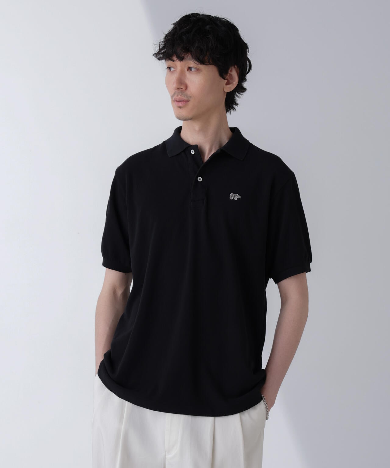 SCYE/Cotton Pique Henley Neck Shirt 6704124017