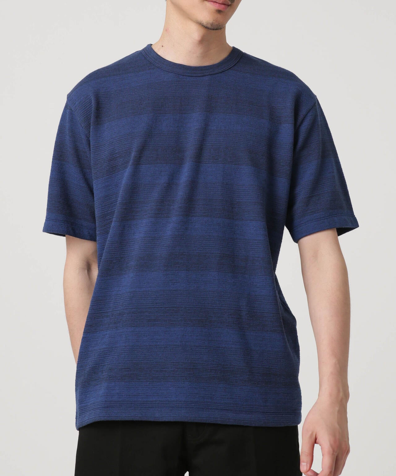 LB.03/メランジボーダークルーネックTシャツ 6683124232