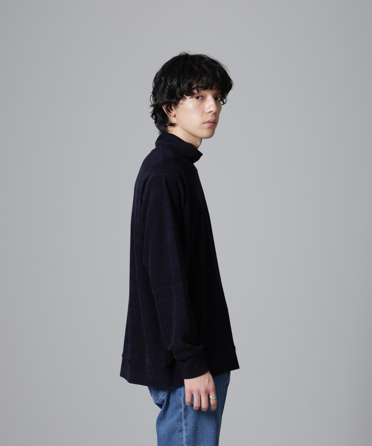モールライクハイネックプルオーバー 長袖 6724223238