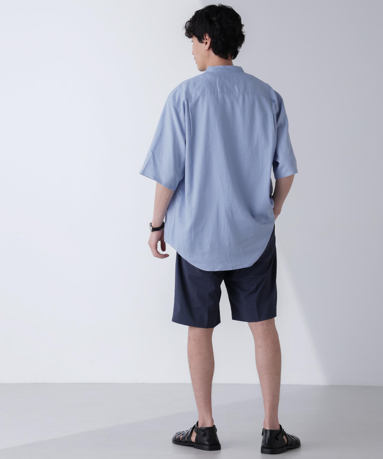 「N SHORTS」ショーツ ライトナイロンピンストライプ 6684128206