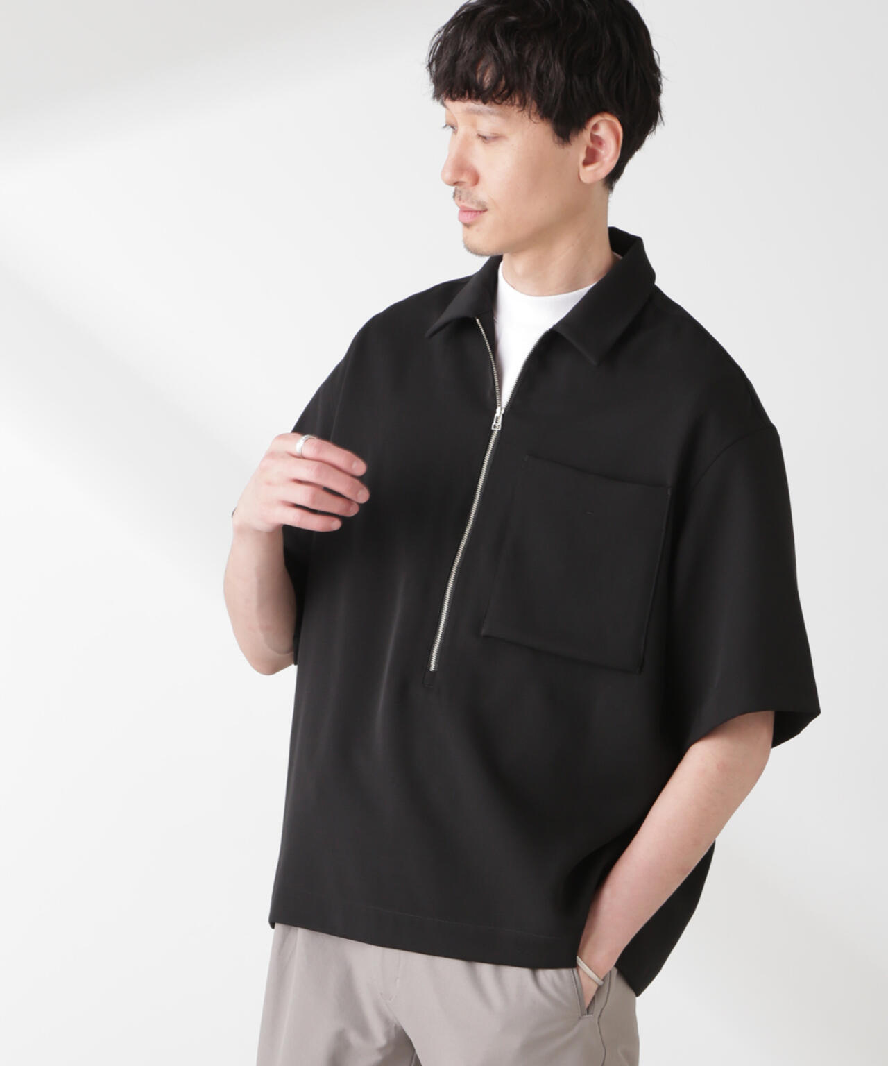 Epoche ハーフZIPシャツ 6685121208