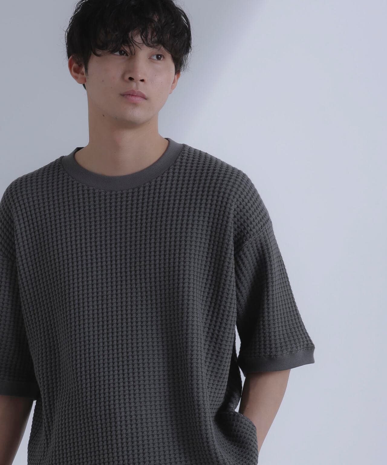オニワッフルビッグTシャツ 五分袖 6724124212