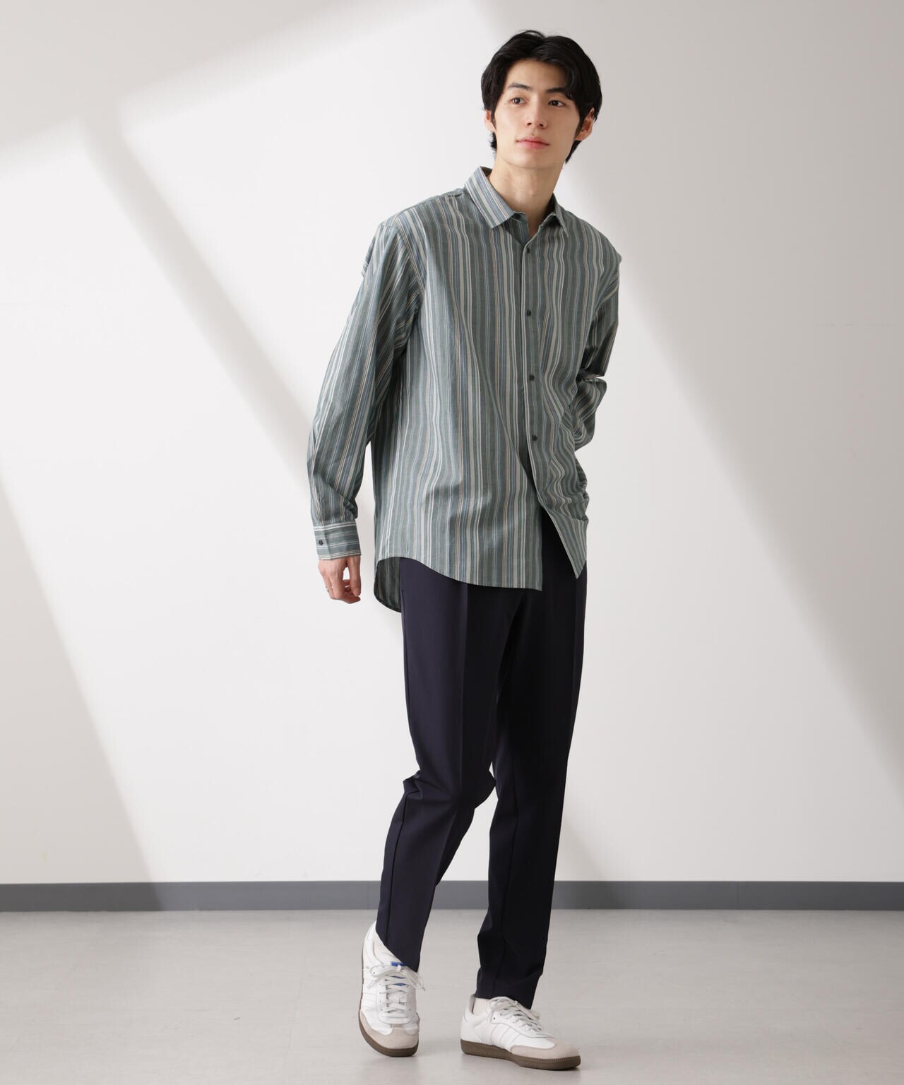 ランダムストライプシャツ 長袖 6725120206
