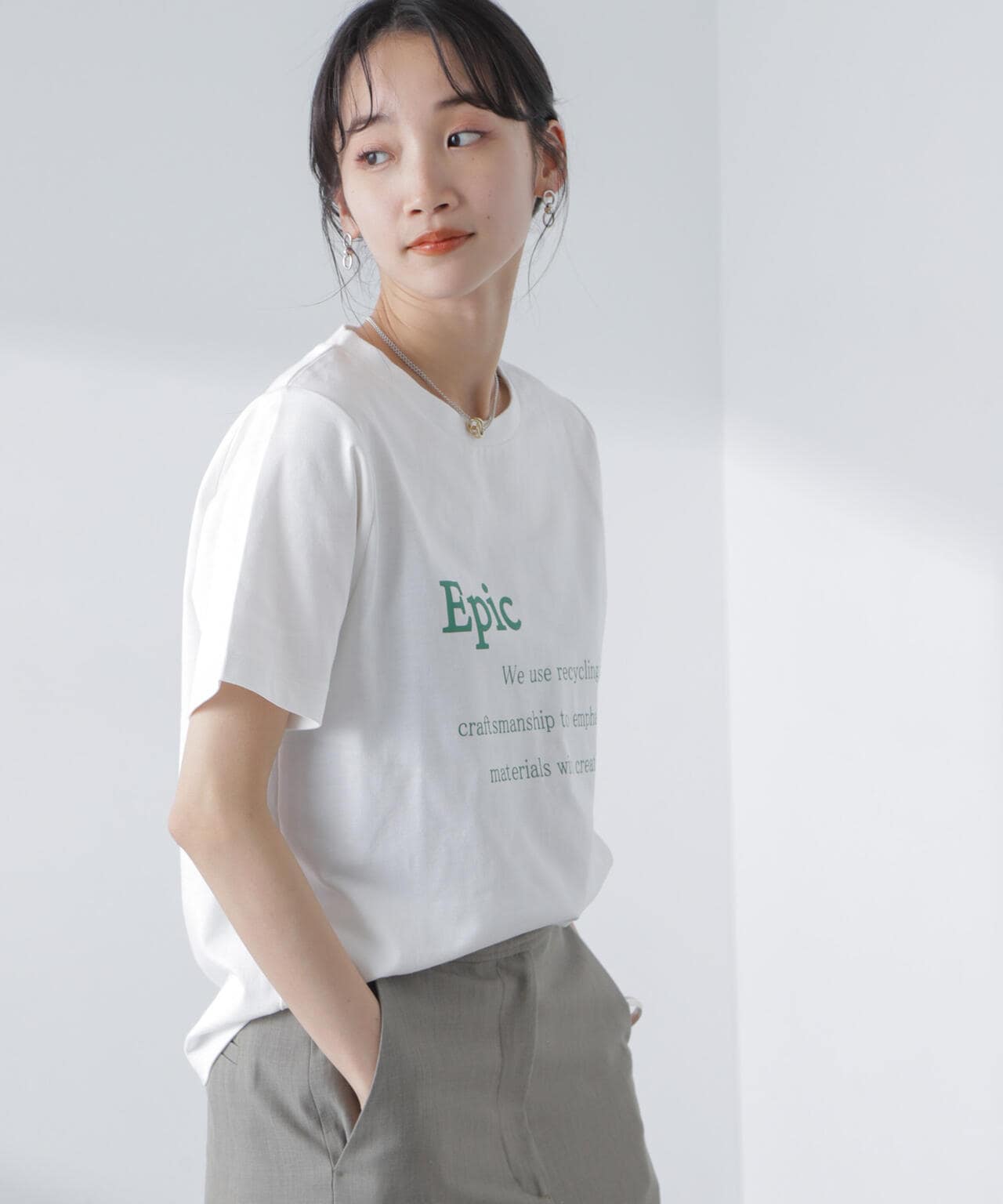 ロゴプリントTシャツ 6734124309
