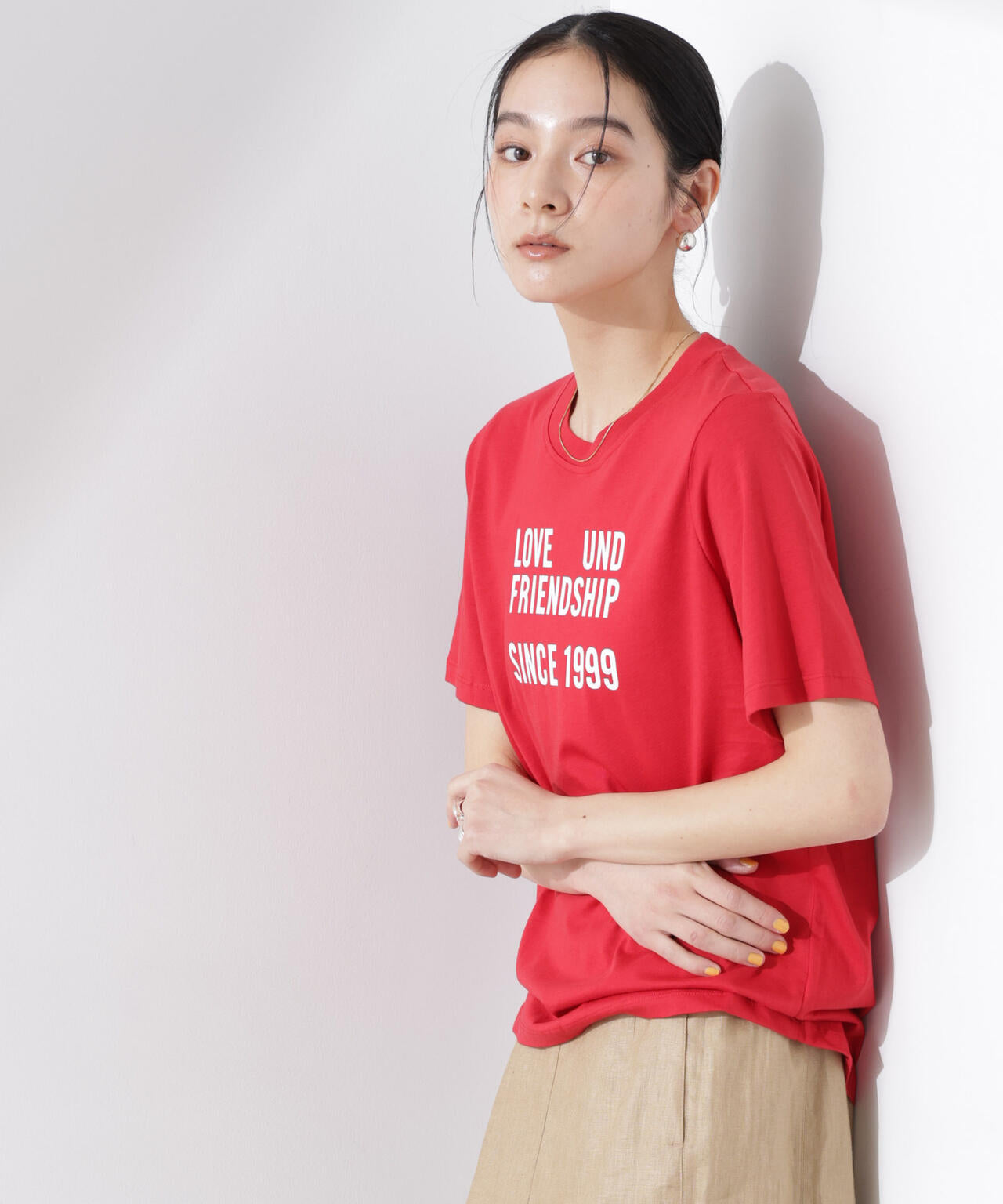 BAUM UND PFERDGARTEN/Organic Cotton jersey Tシャツ 6715124019