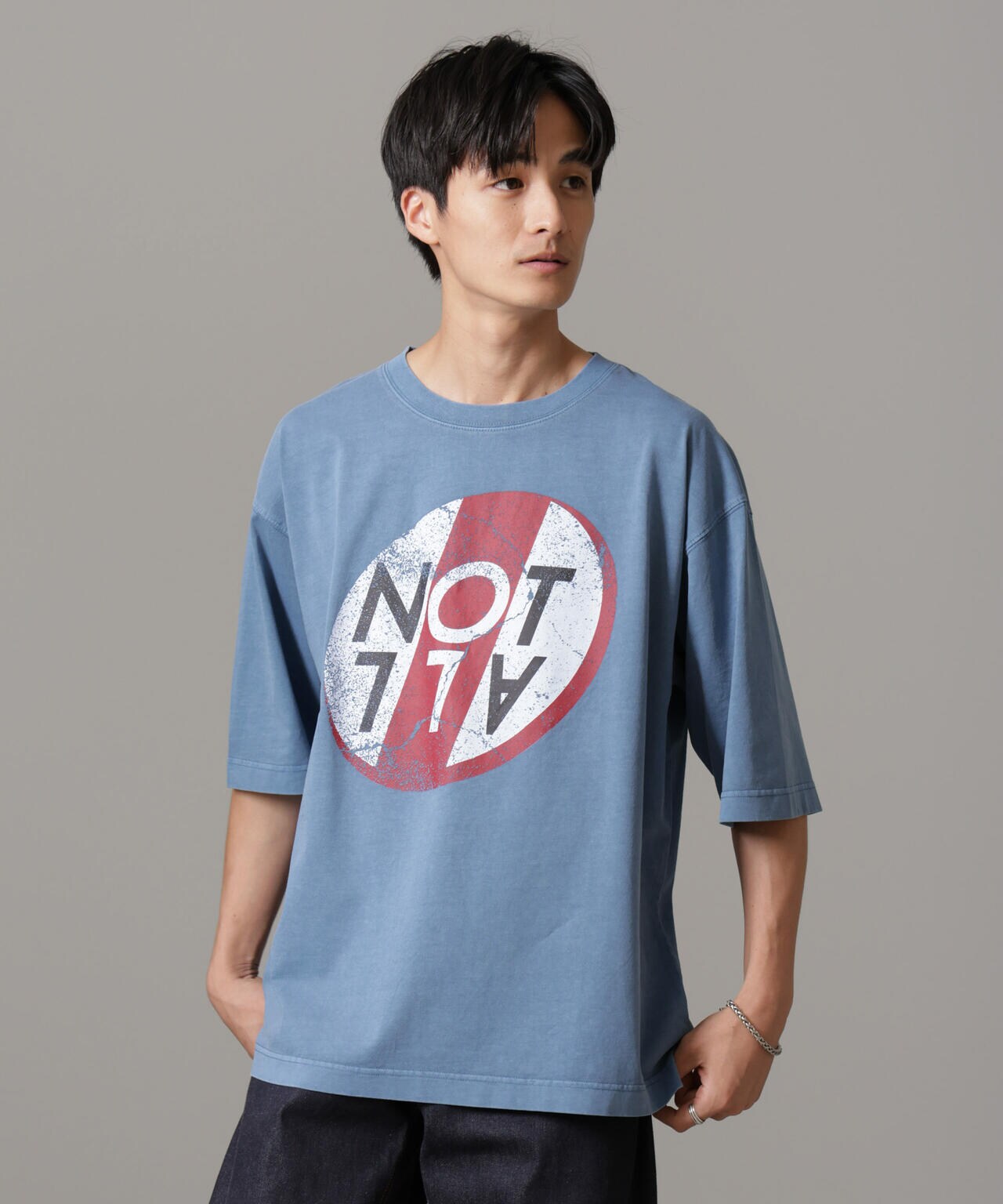 「NOT ALL」オーバーダイTシャツ 半袖 6724224227