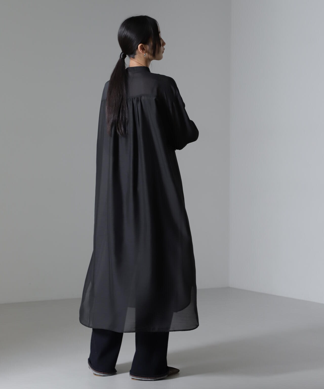 シアーマキシシャツワンピース 6734219318