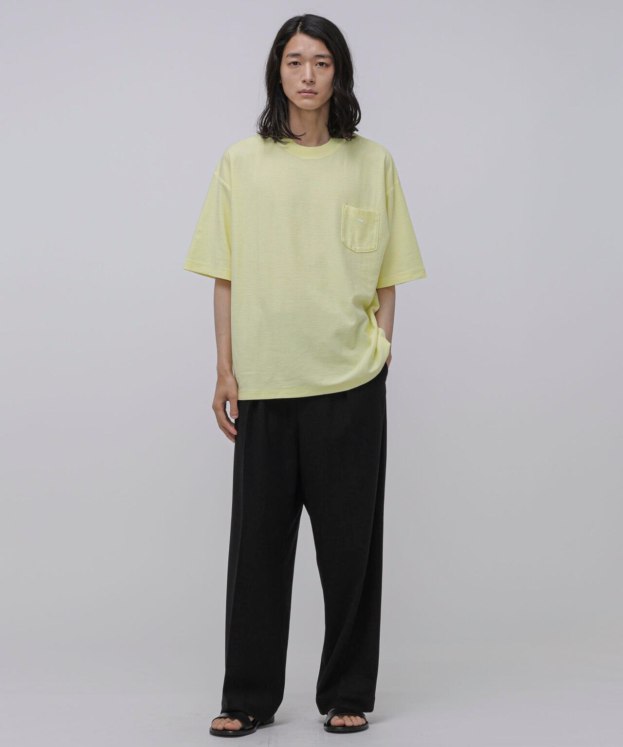 LB.04/タックボーダーポケットTシャツ 6723124264