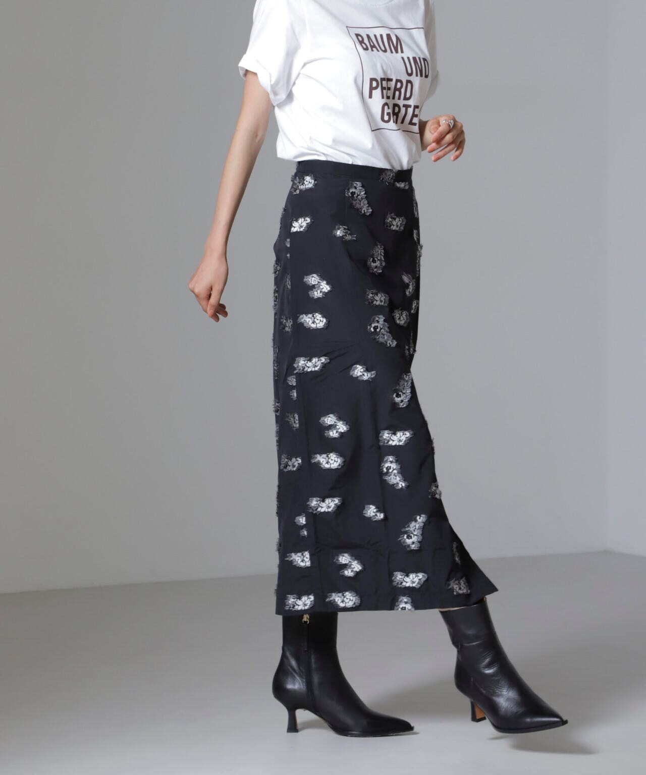 Baum und Pferdgarten/Flower Jacquard スカート(セットアップ可) 6714230013