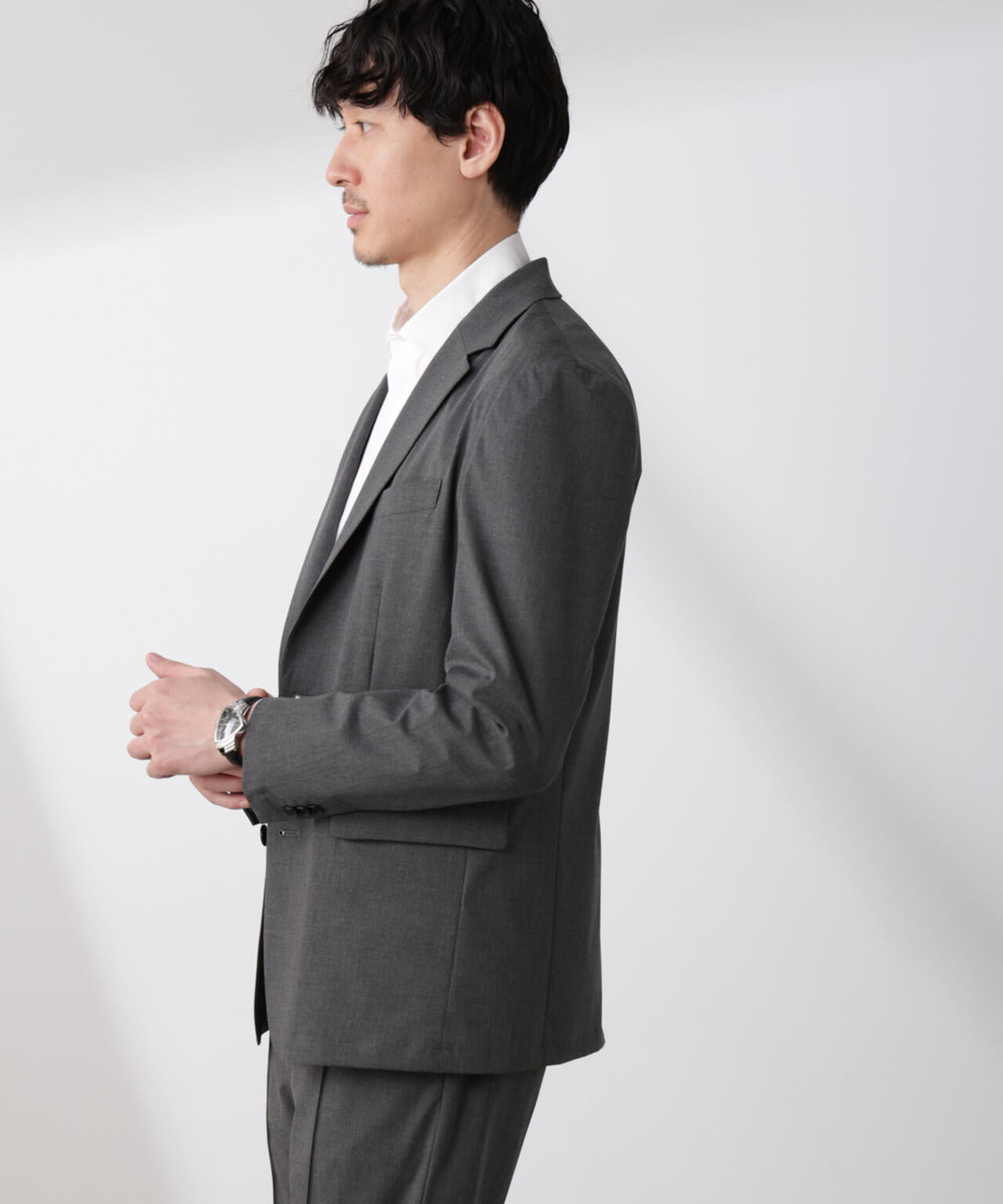「N JACKET BASIC」トロピカルストレッチジャケット(セットアップ可) 6685117202