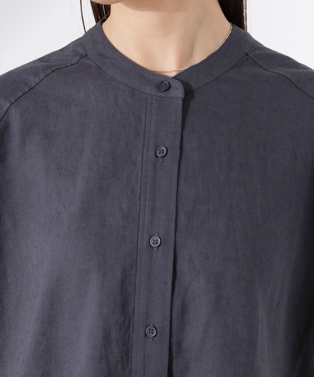 Anti Smell Linen フレンチスリーブシャツ 6735121302