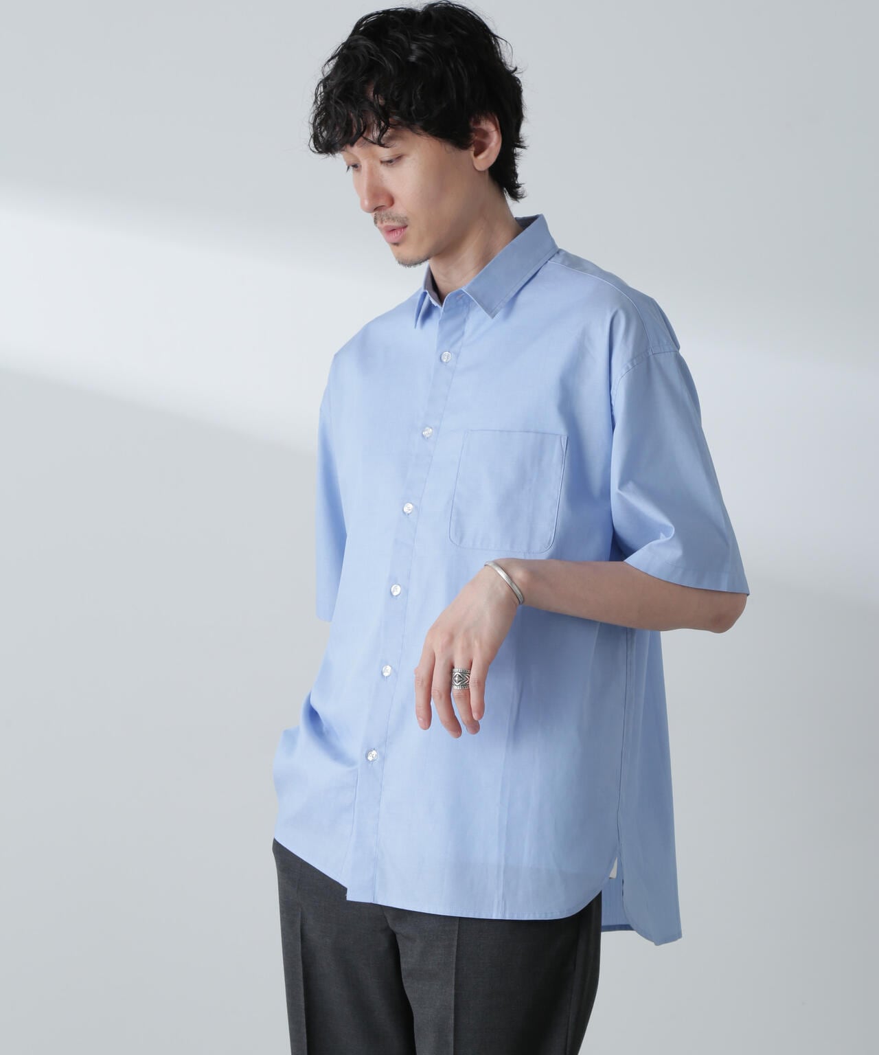 BIGシャンブレーシャツ 半袖 6724221215