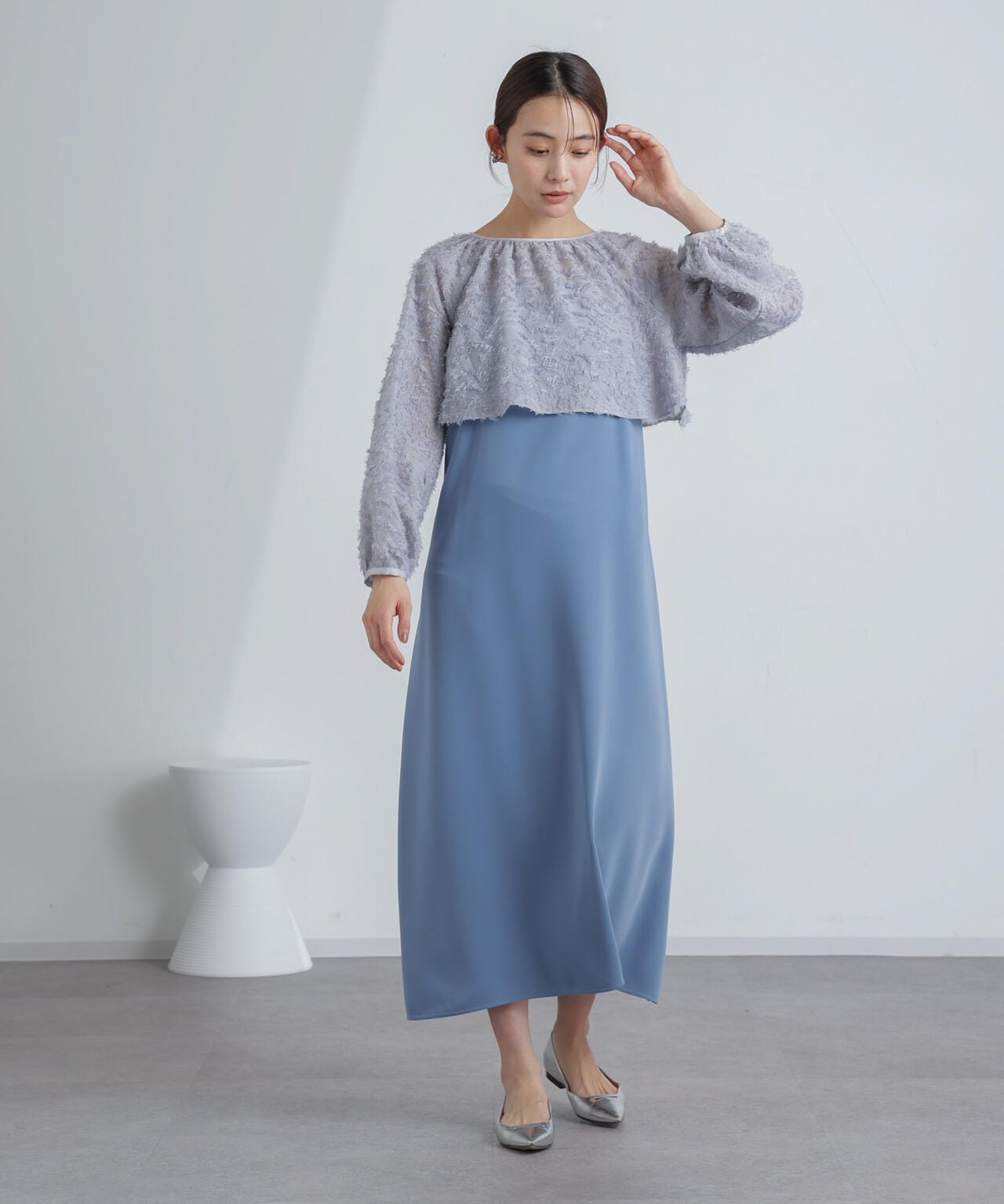 前後2WAYボレロ付きキャミワンピース 6694119309