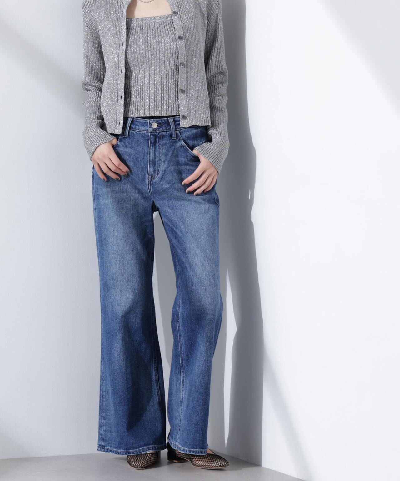 Healthy DENIM/Turnip ルーズフレア デニム 6715127031