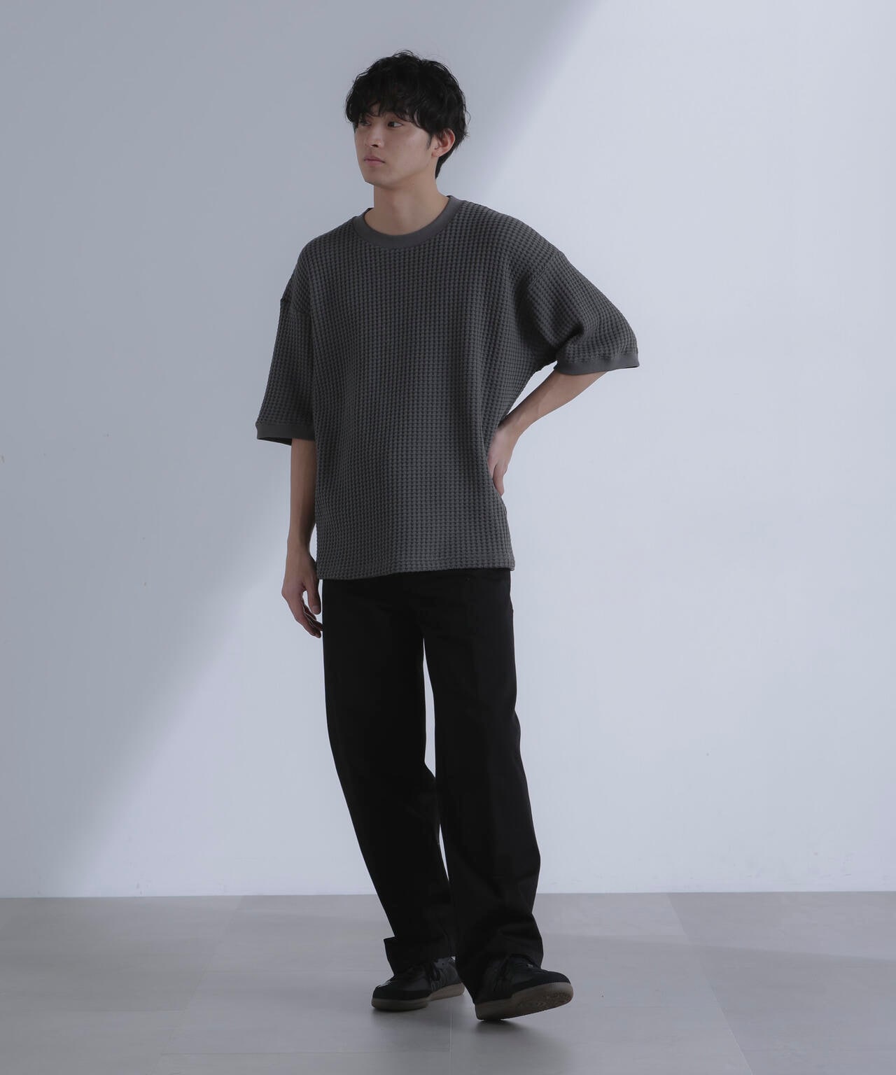 オニワッフルビッグTシャツ 五分袖 6724124212