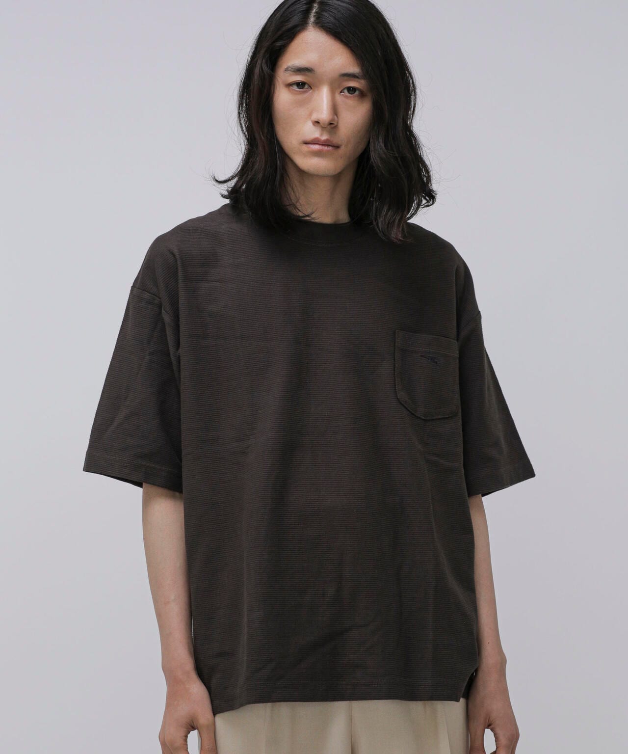 LB.04/タックボーダーポケットTシャツ 6723124264