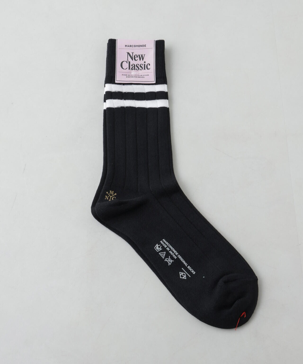 MARCOMONDE/line ribbed socks 6715151003