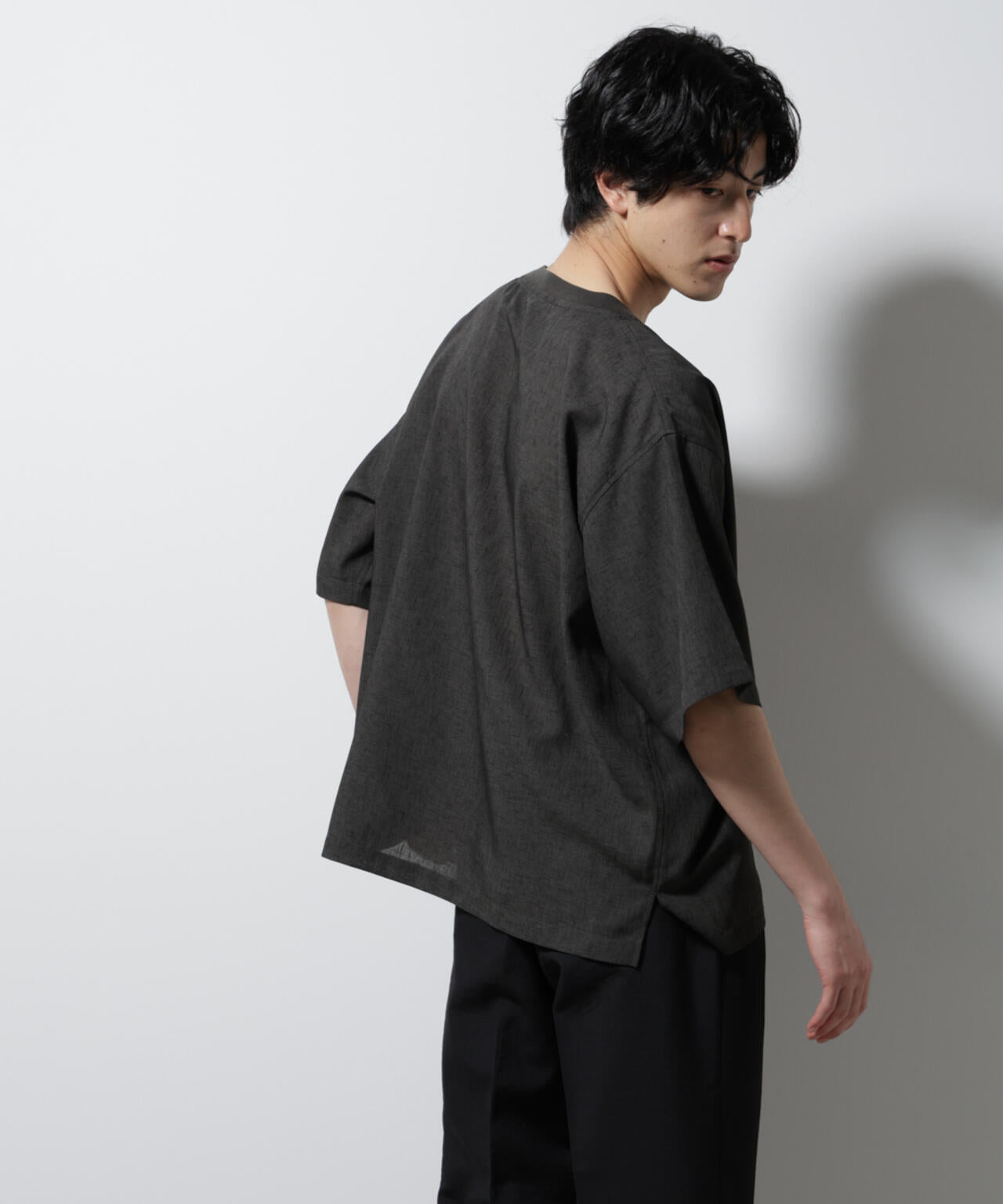 テックリネン布帛Tシャツ 半袖 6725124222