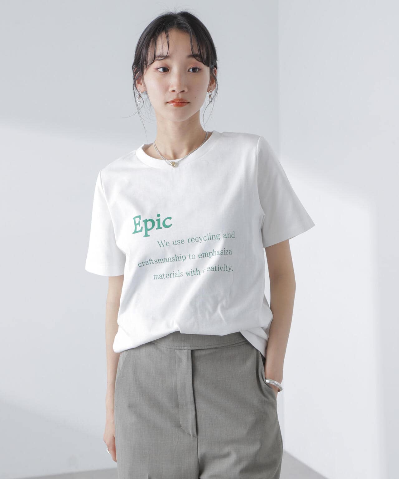 ロゴプリントTシャツ 6734124309