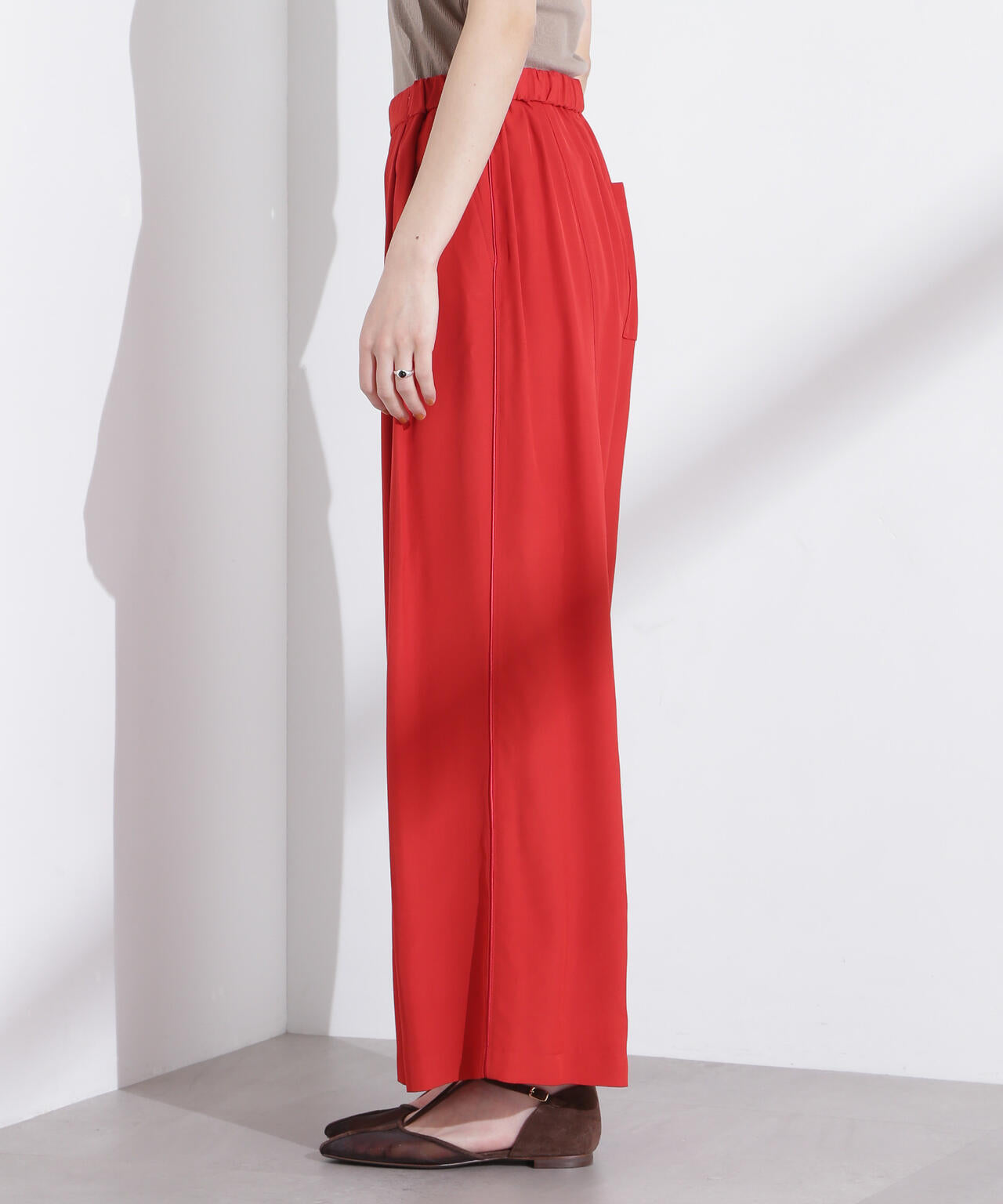 ANTHEM A/SILKY VISCOSE FLARE EASY PANTS 6715127043