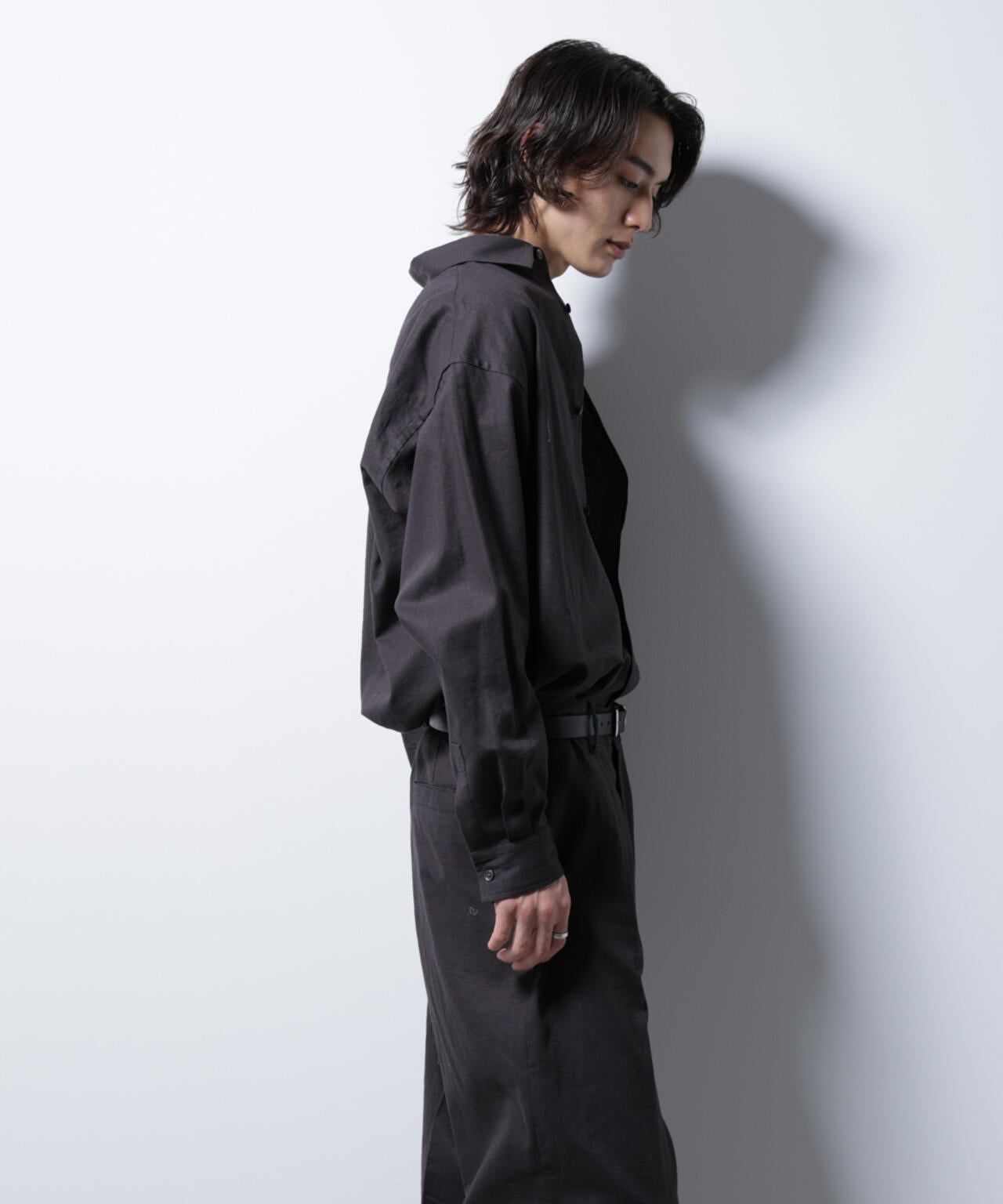 「BELGIUM LINEN FABRICS」リネンコットンレギュラーシャツ 6685120218