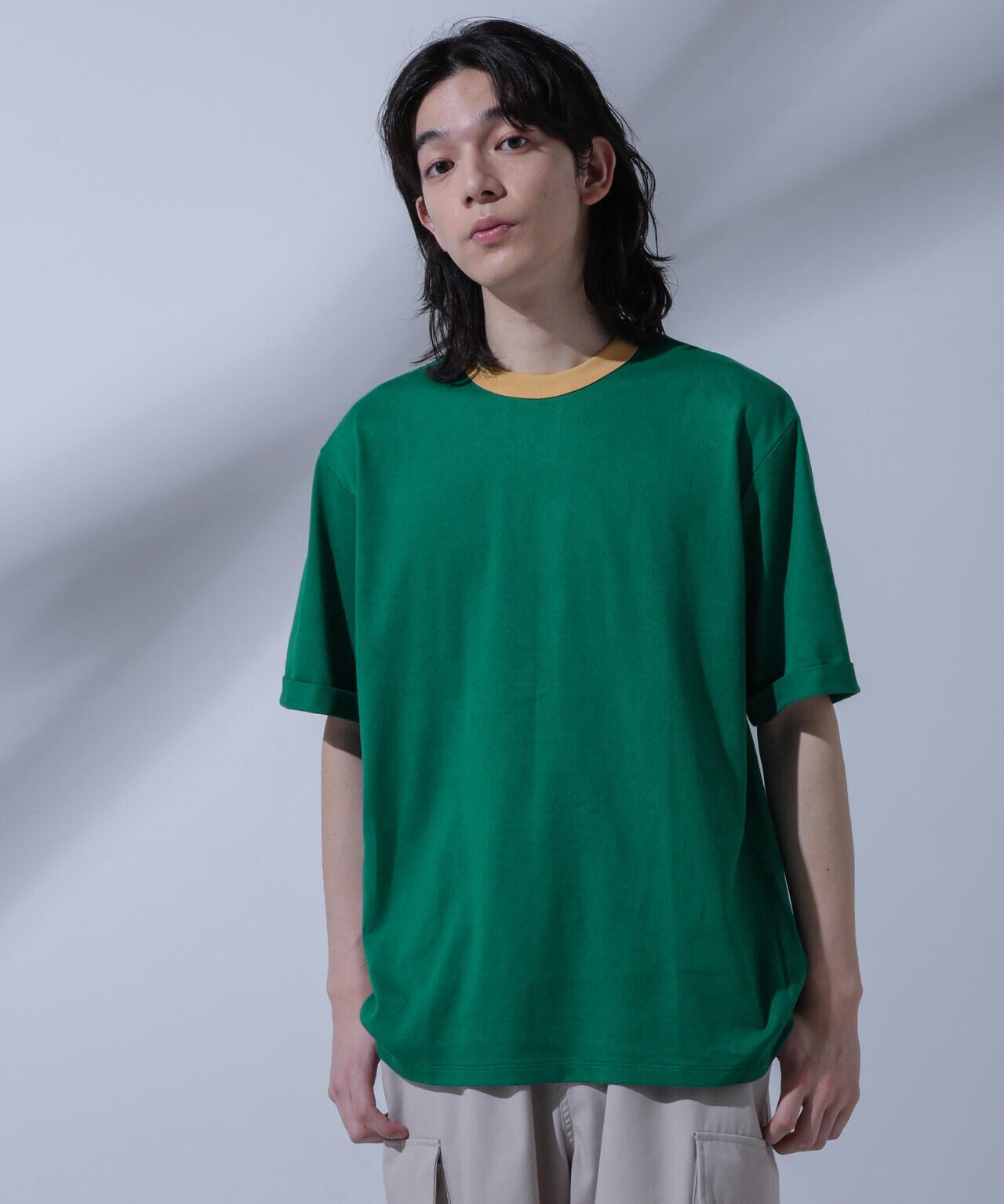 Anti Soaked 汗染み防止 リンガーネックTシャツ 6684124215