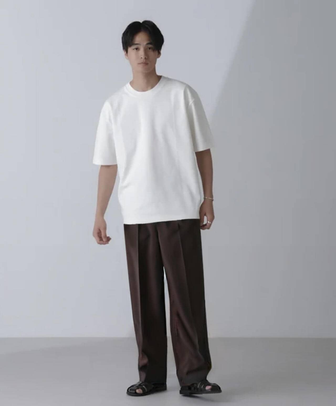 ダブルスムースクルーネックBIGTシャツ 半袖 6724124233