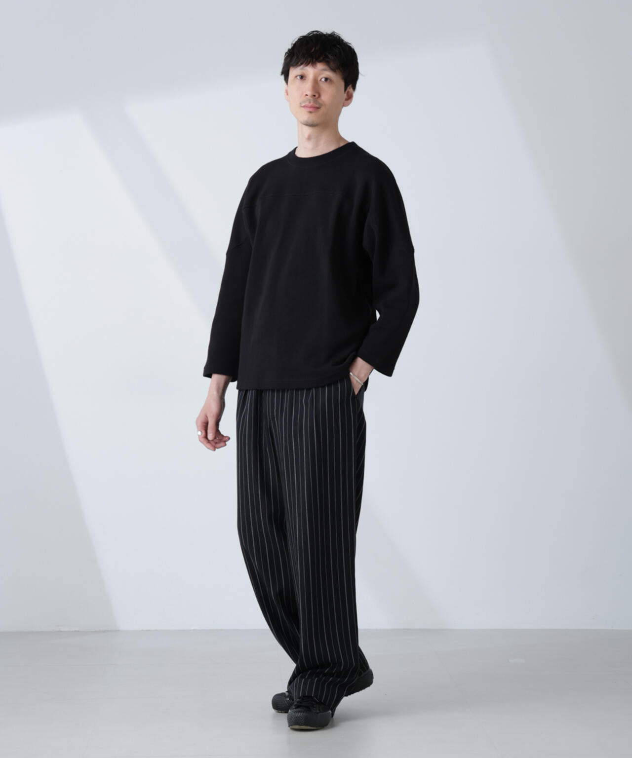 変形ハニカムジャガードフットボールTシャツ 6685123221