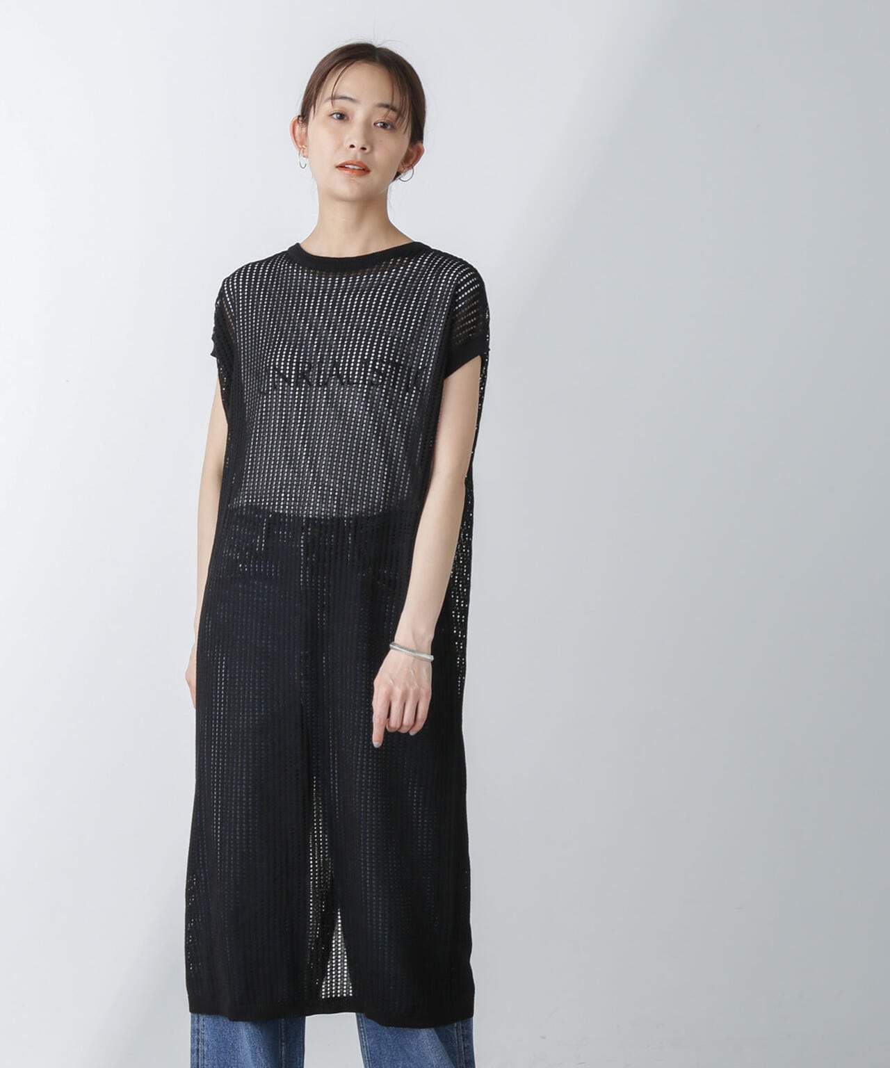 前後2wayメッシュワンピース 6734119323