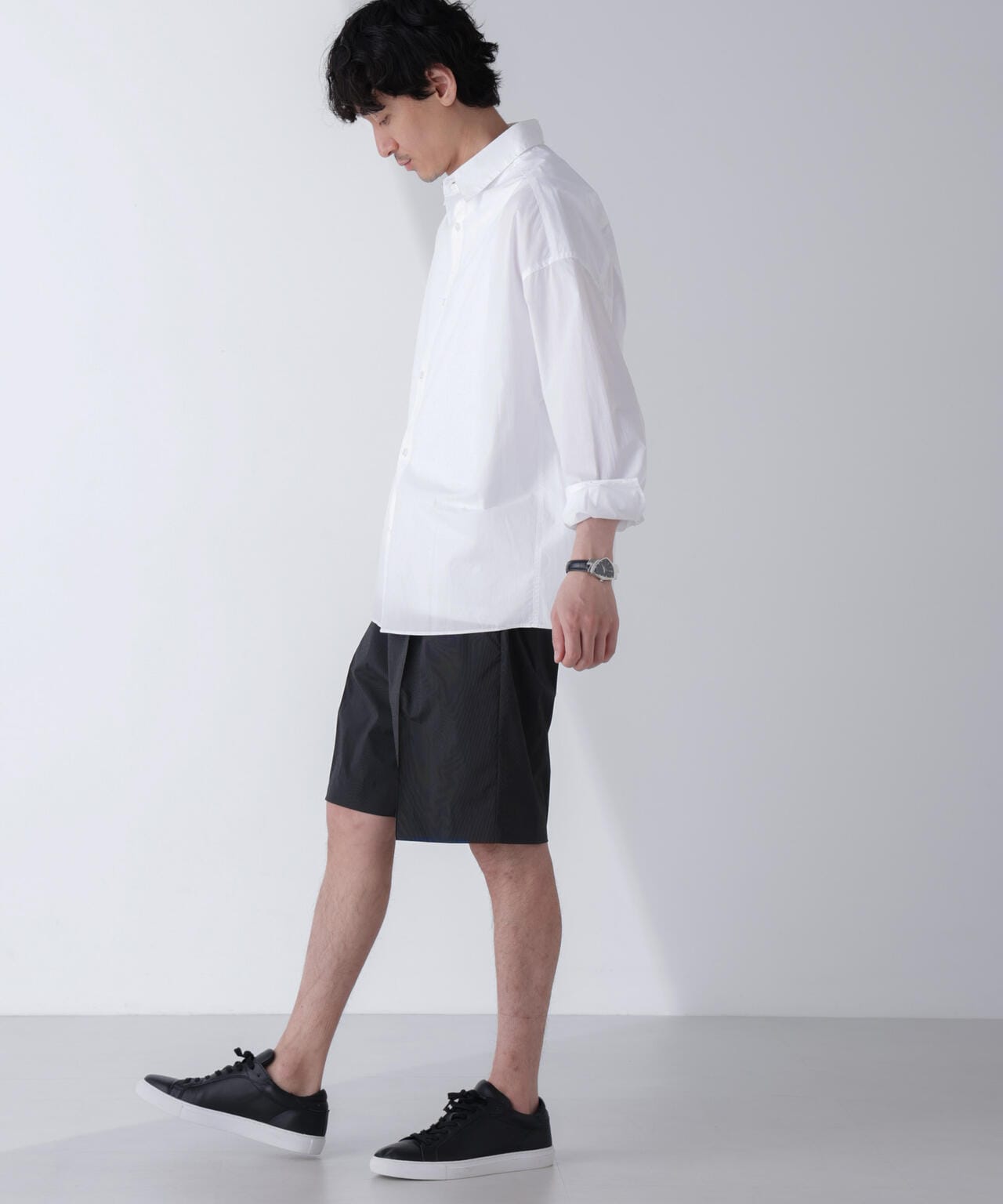 「N SHORTS」ショーツ ライトナイロンピンストライプ 6684128206
