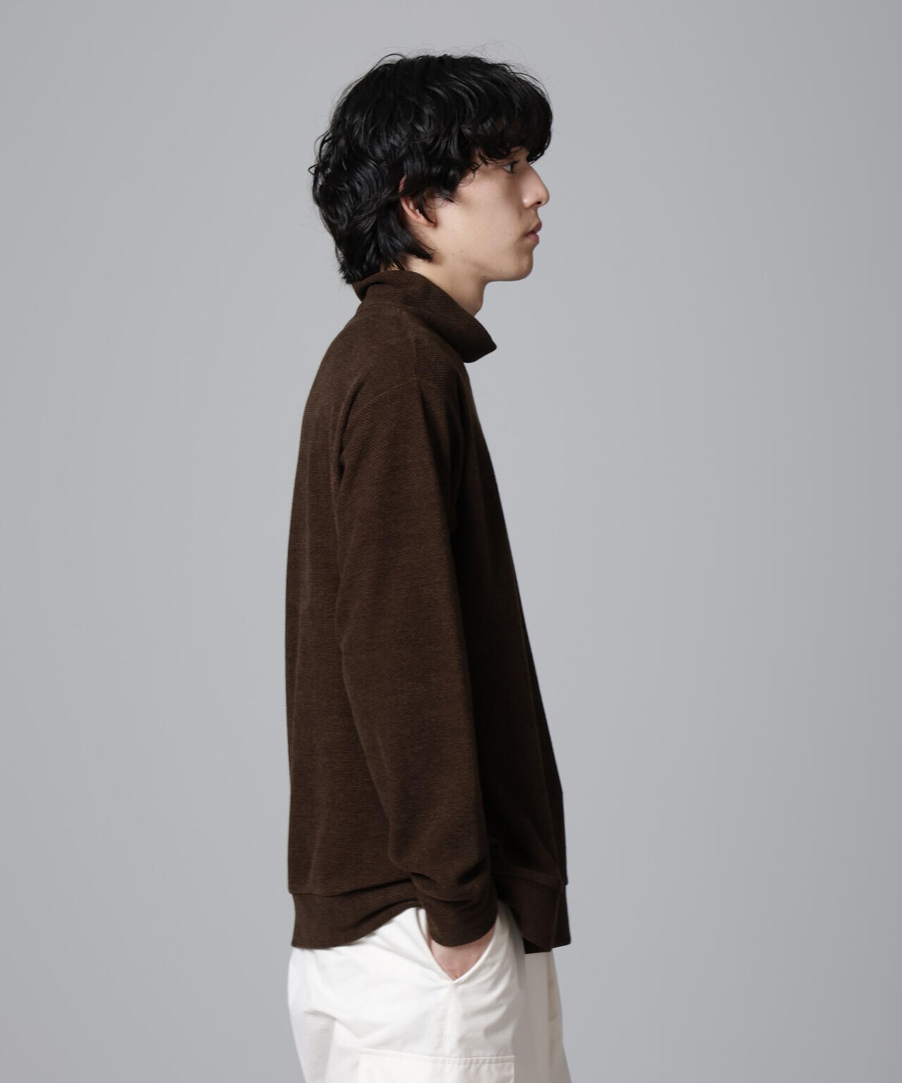 モールライクハイネックプルオーバー 長袖 6724223238