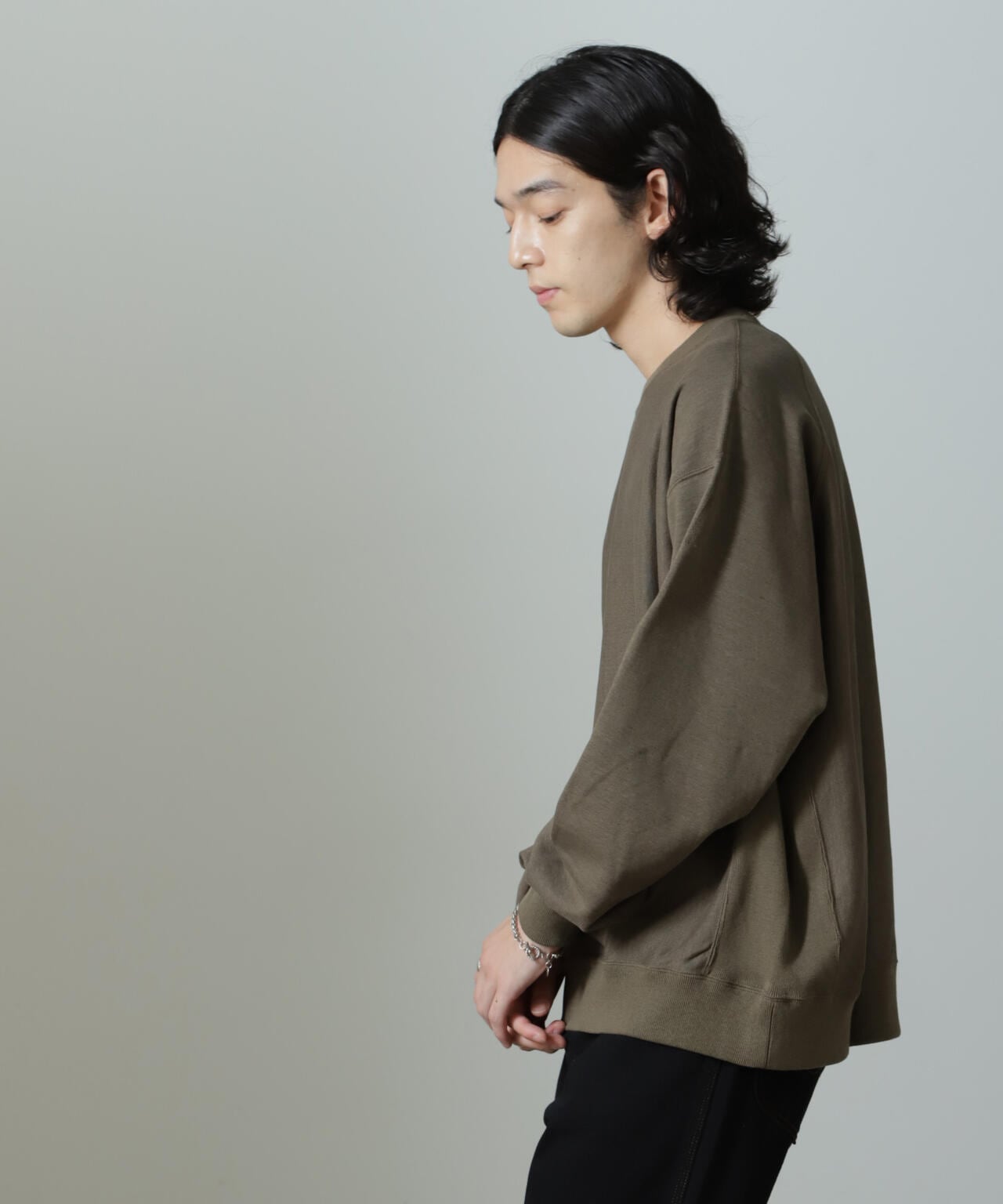 ULTERIOR/FADED SILKY TERRY RW SWEAT SH 6704223051