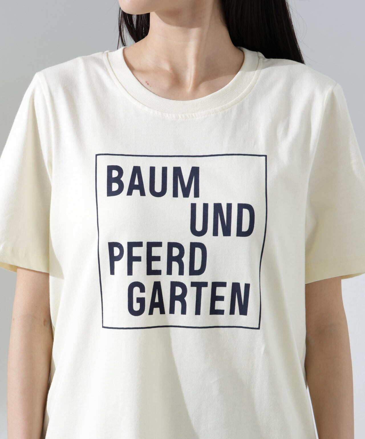 BAUM UND PFERDGARTEN/Organic Cotton Jersey ロゴTシャツ 6715124002