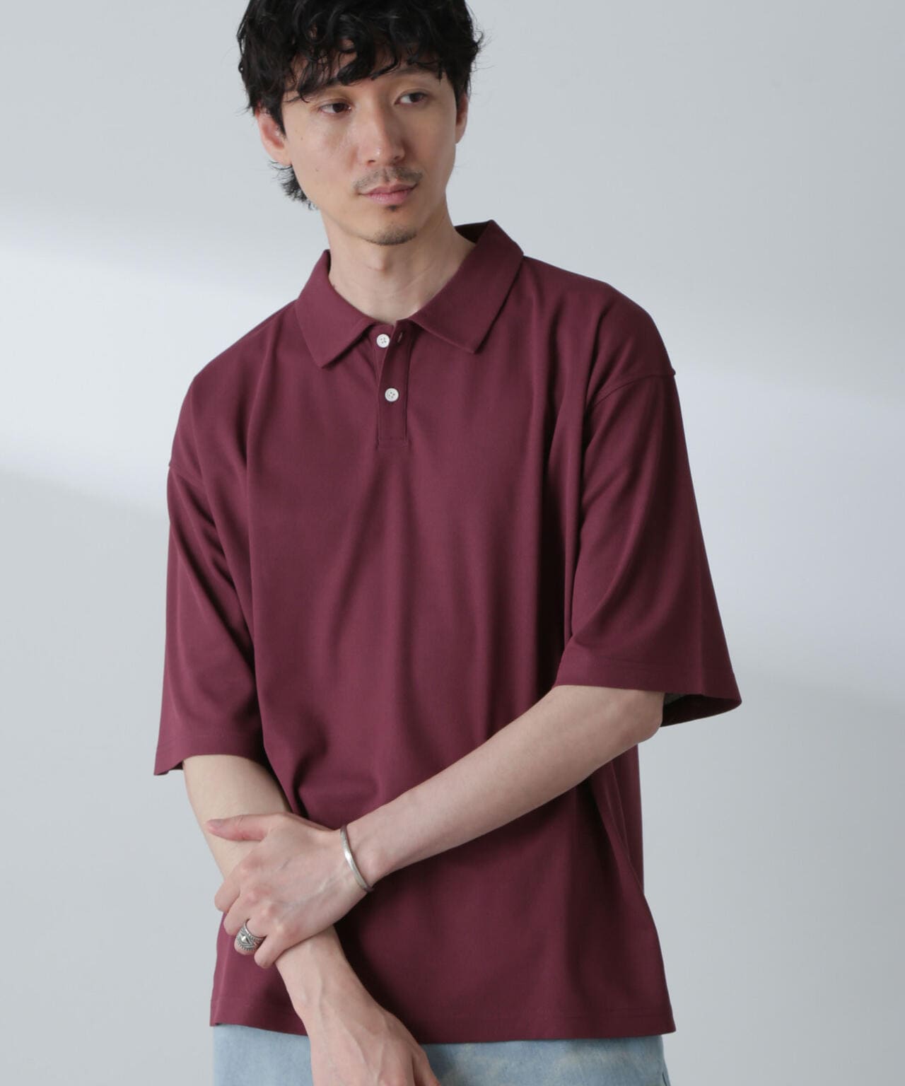 ドライカノコワイドポロシャツ 半袖 6724124253