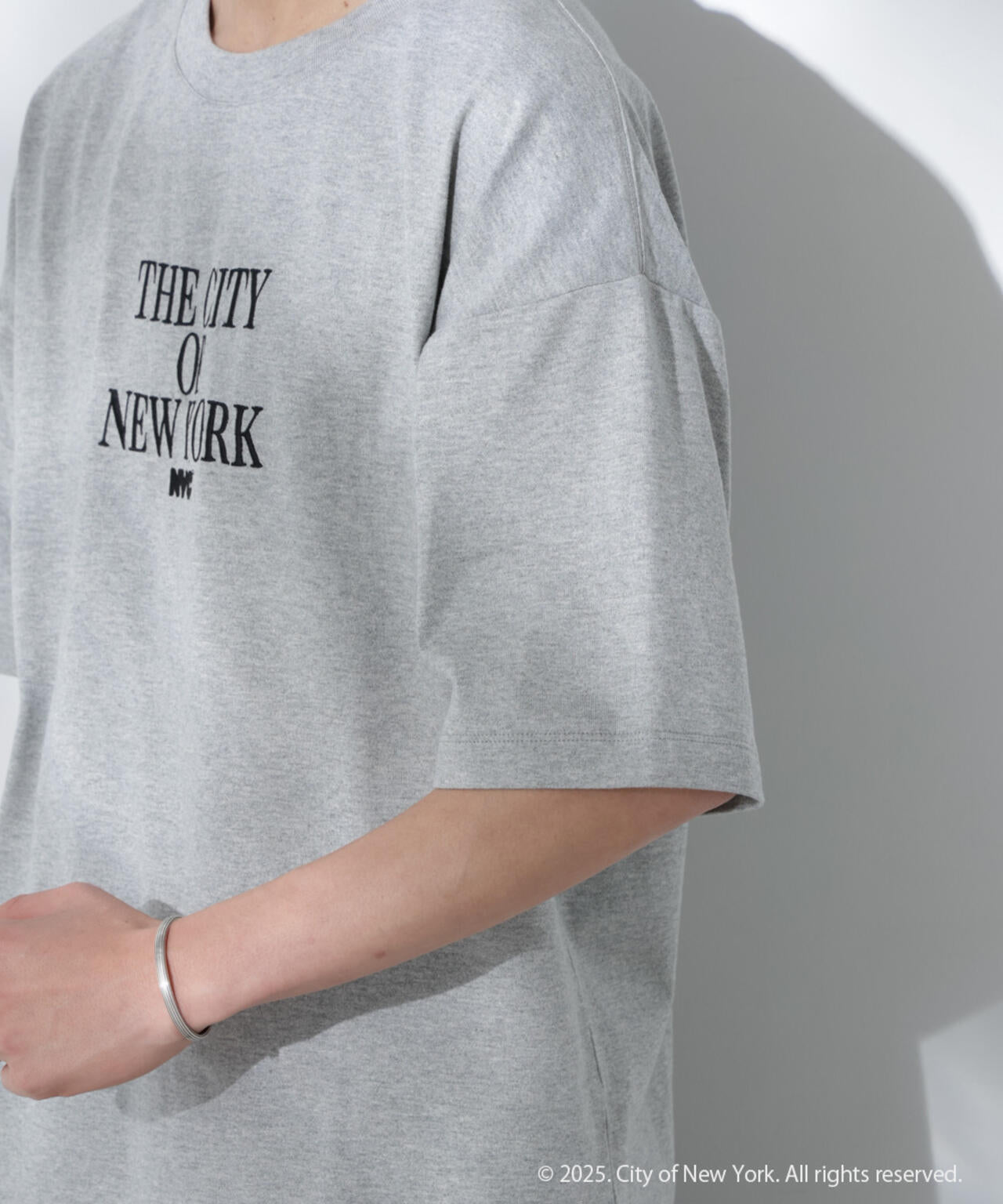 Anti Soaked(R)×NYC ロゴ刺繍 汗染み防止Tシャツ 6685124222