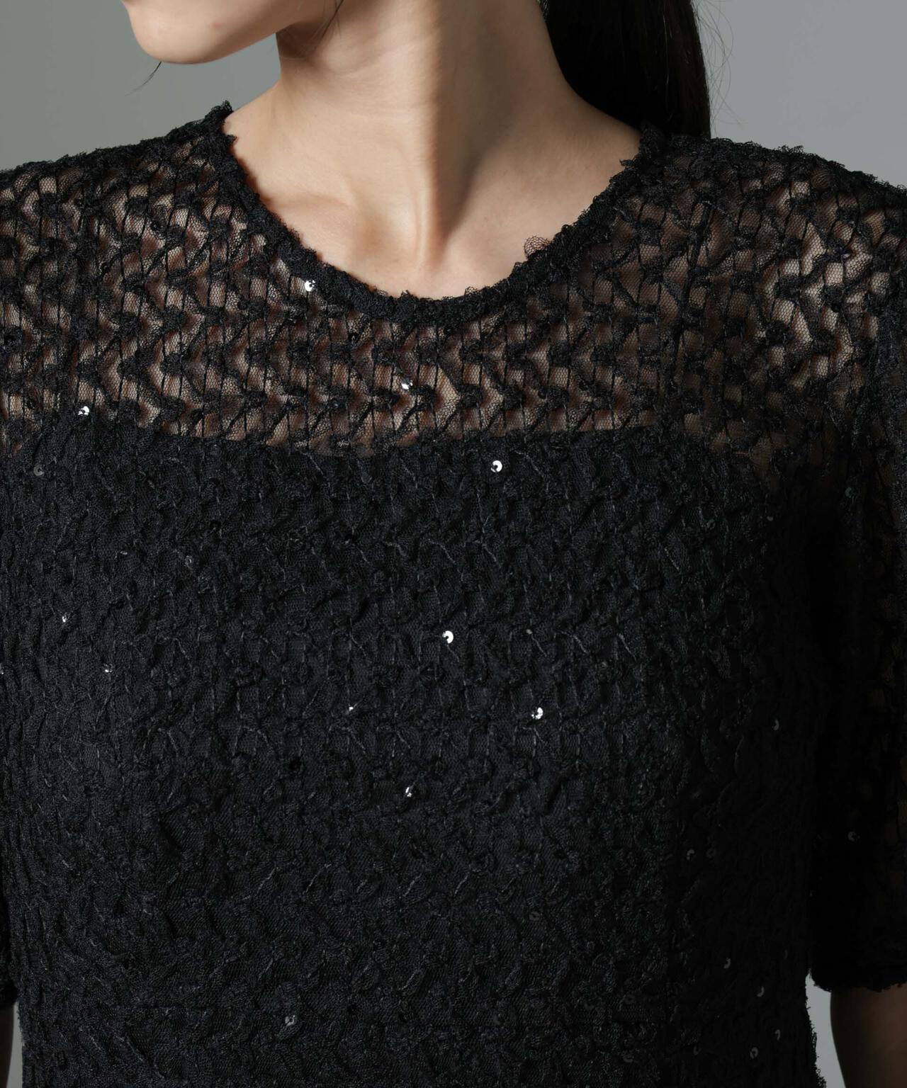 kaene/スパンコールレースドレス 6714219031