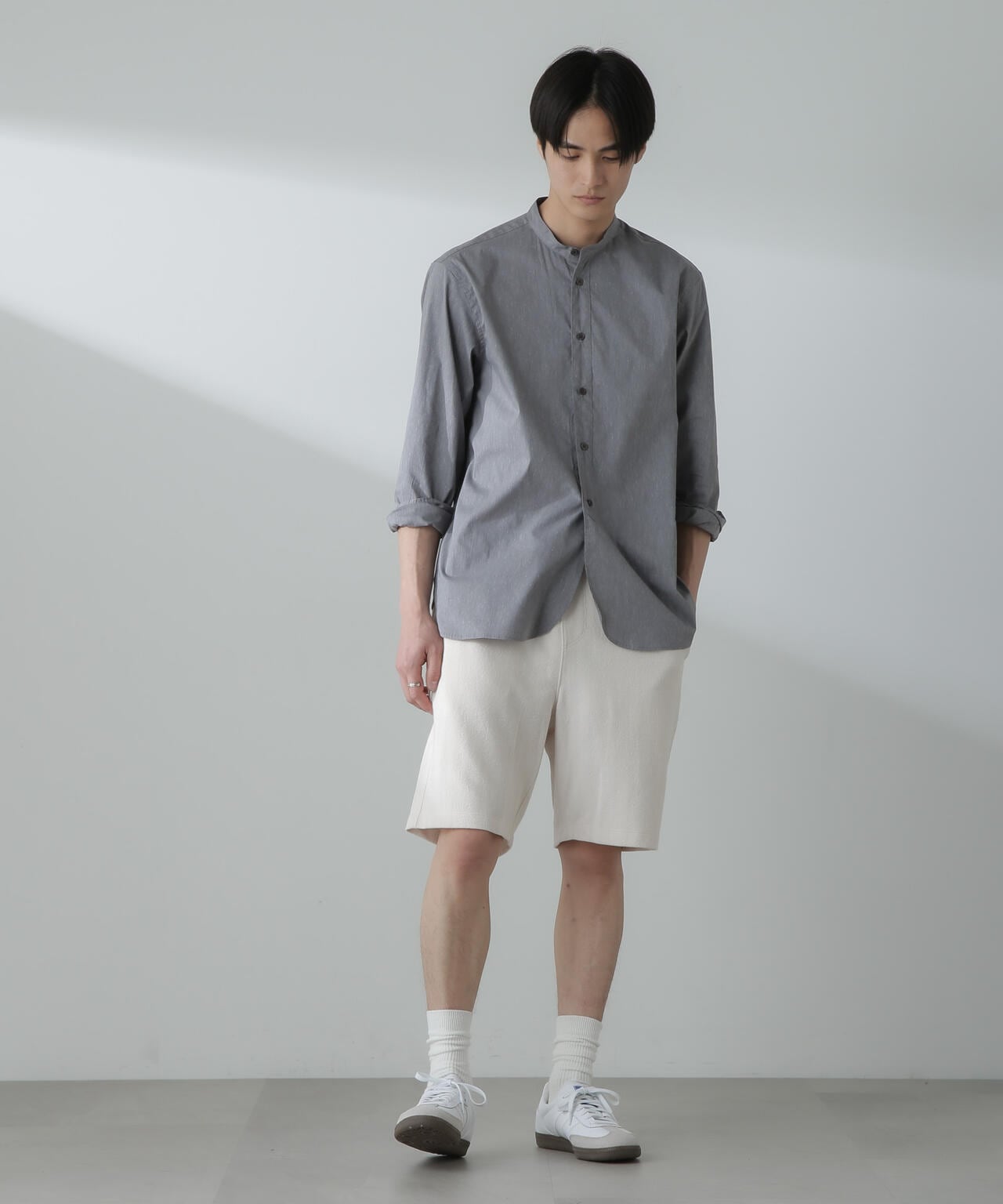 ヘリンボーン起毛ショートパンツ(セットアップ可) 6724128201