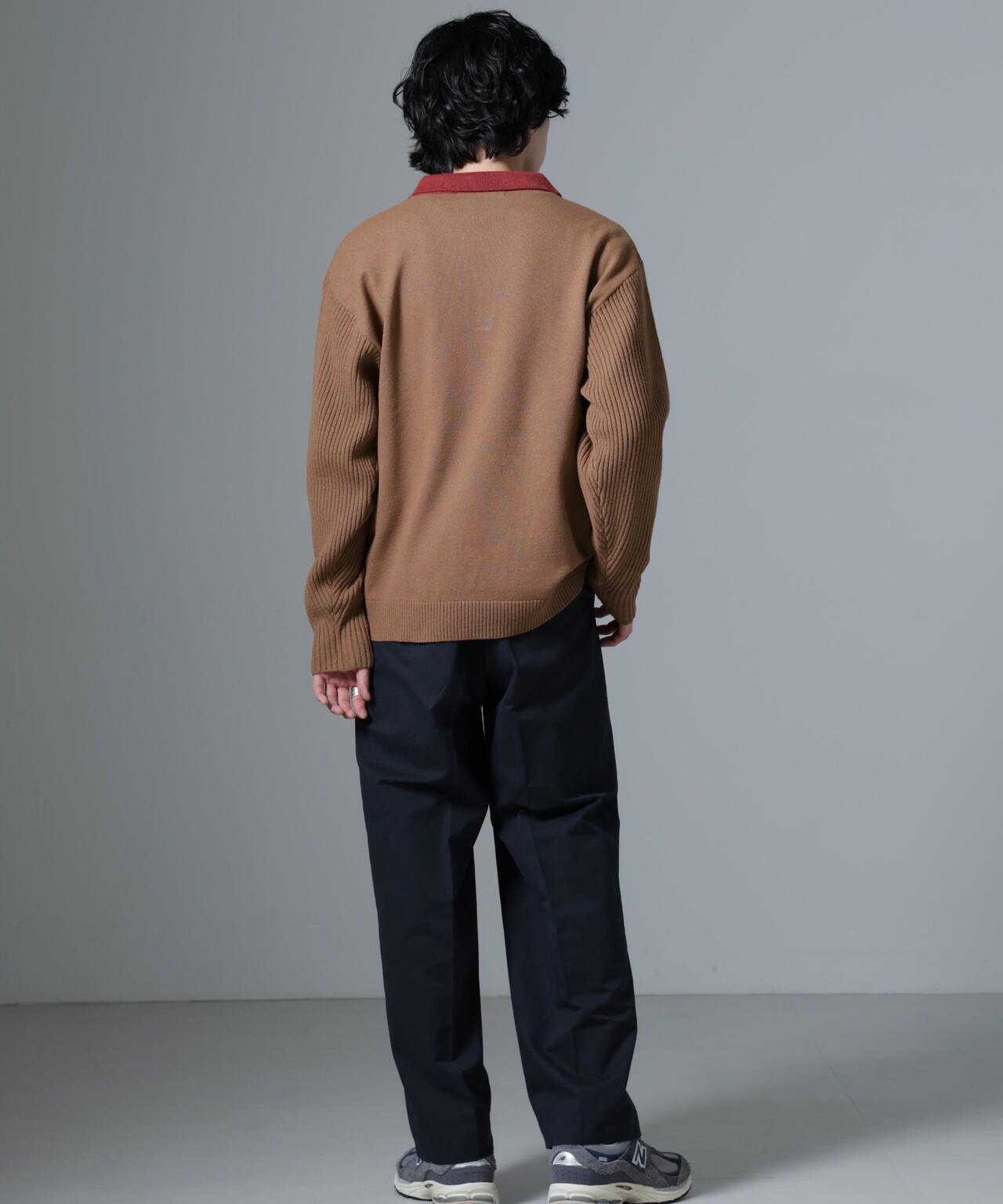 WEB限定/バイカラースキッパーニット 6724222229