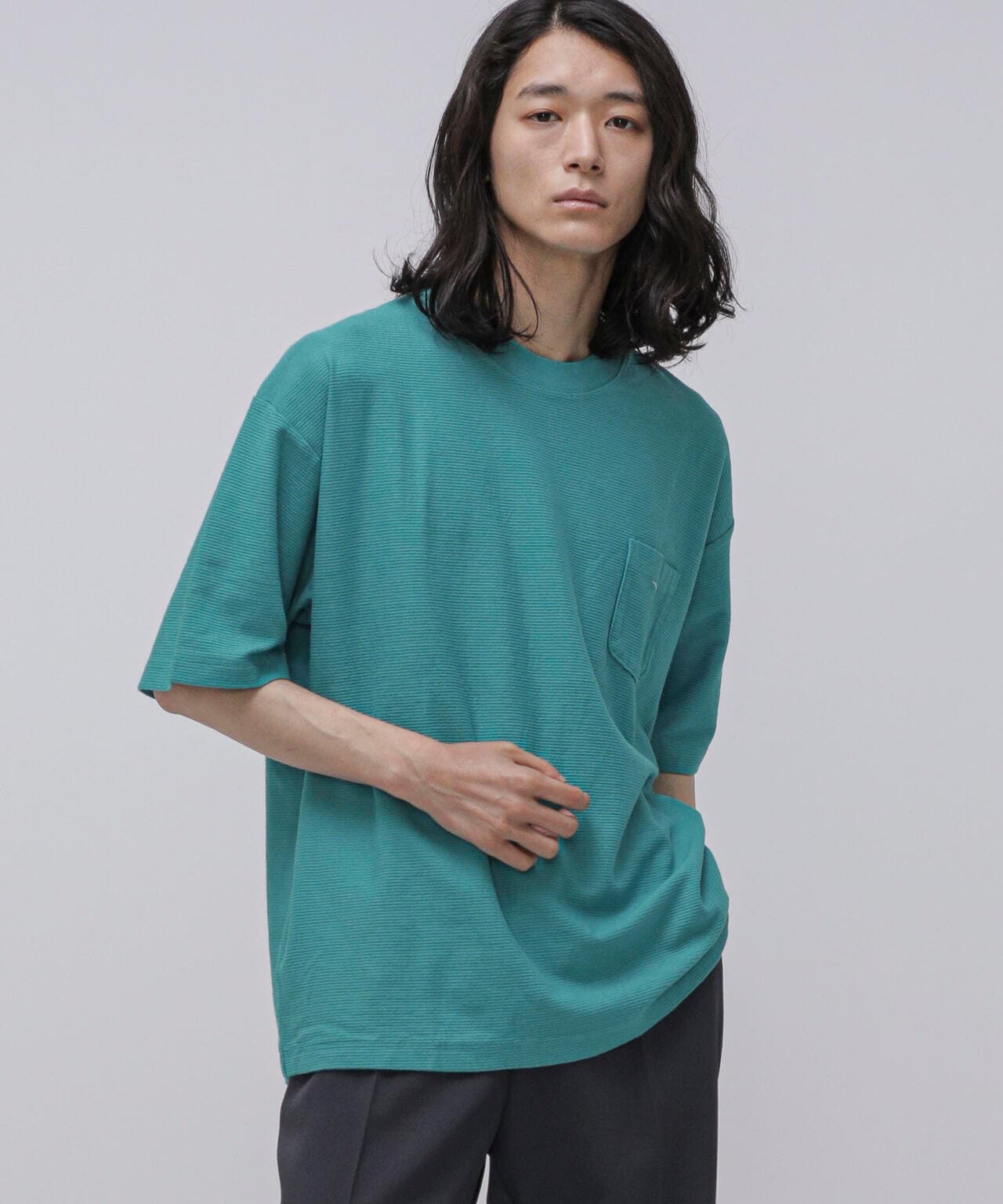 LB.04/タックボーダーポケットTシャツ 6723124264