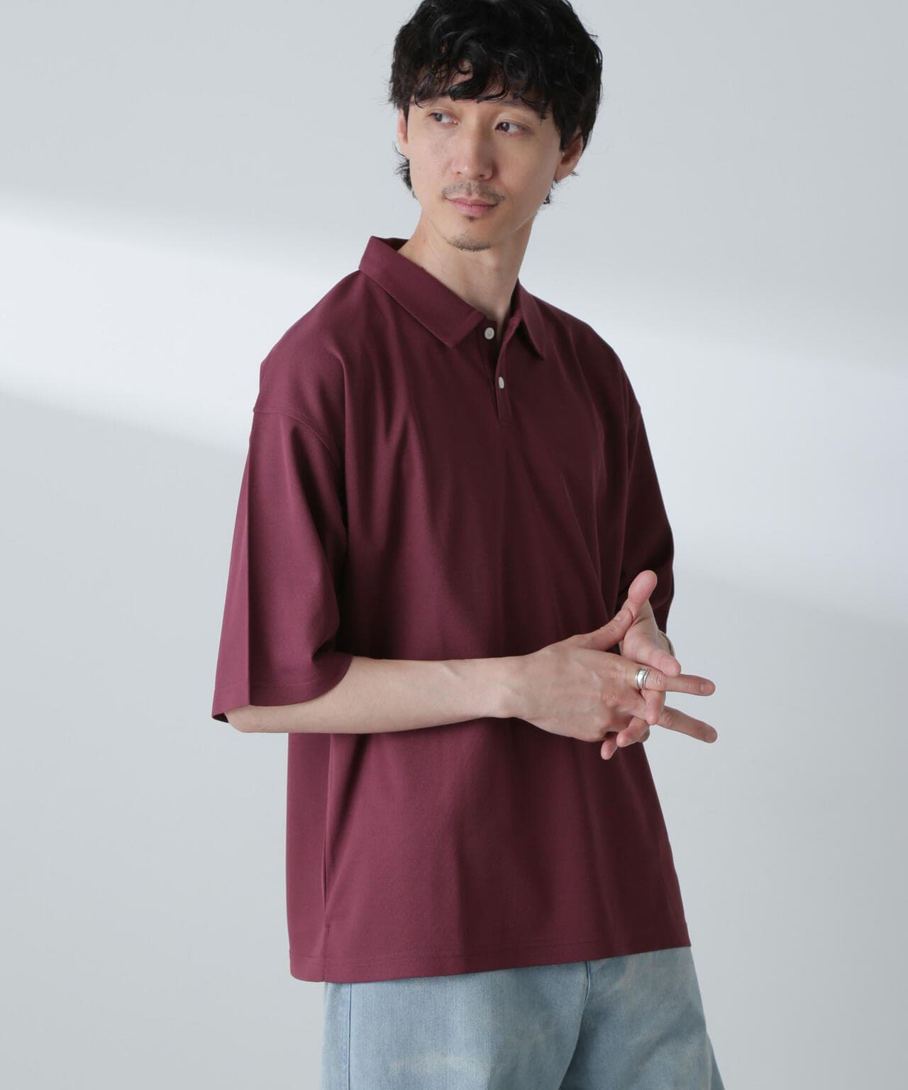 ドライカノコワイドポロシャツ 半袖 6724124253