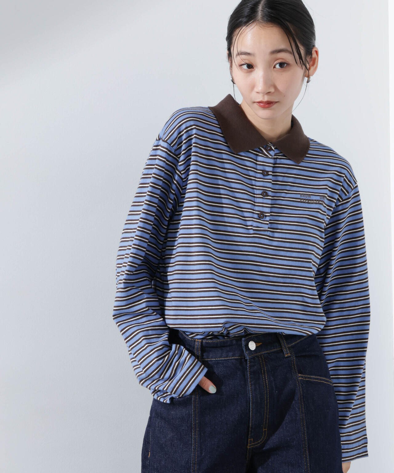 BAUM UND PFERDGARTEN/JEANNI Java Polo Stripe 6715123088