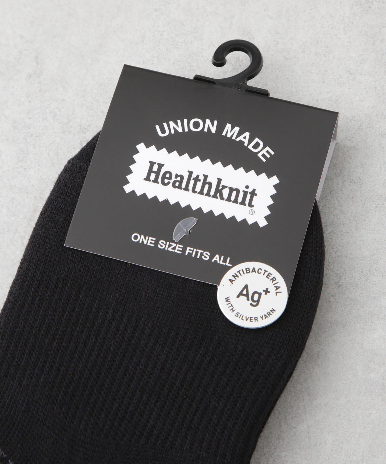Healthknit/ブラック無地 Ag+ 6725151205