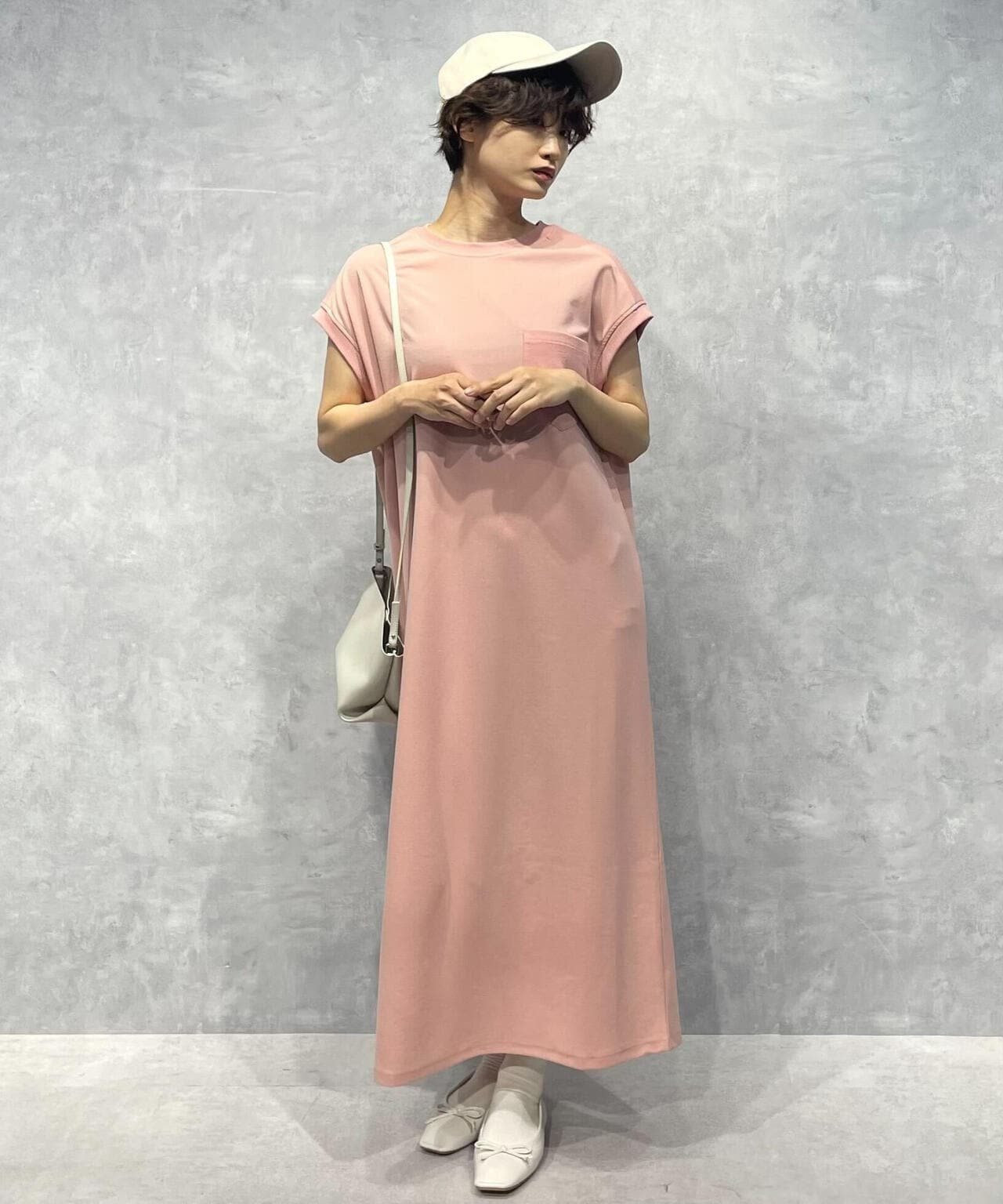 胸ポケットノースリーブワンピース 6734119337