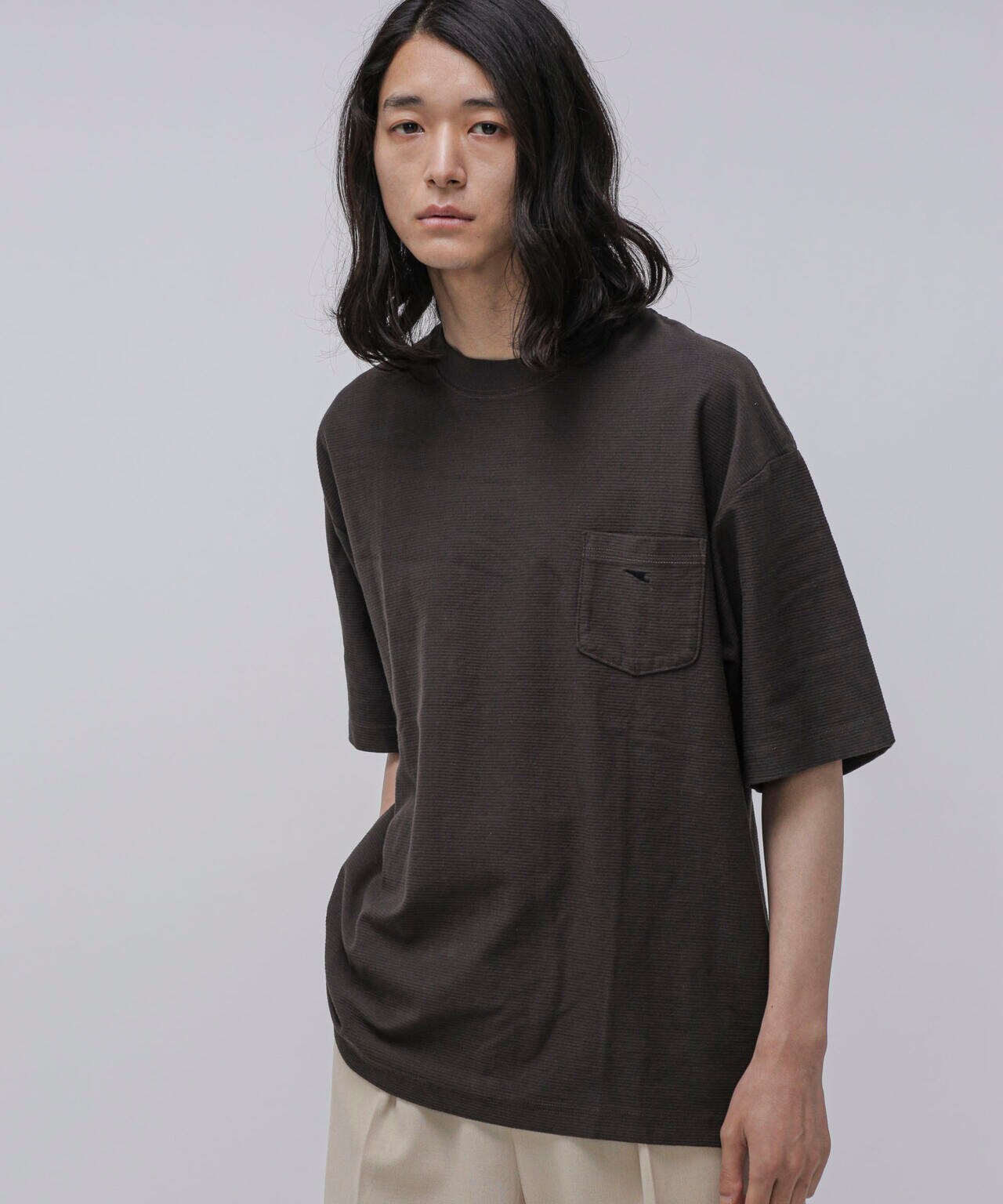 LB.04/タックボーダーポケットTシャツ 6723124264