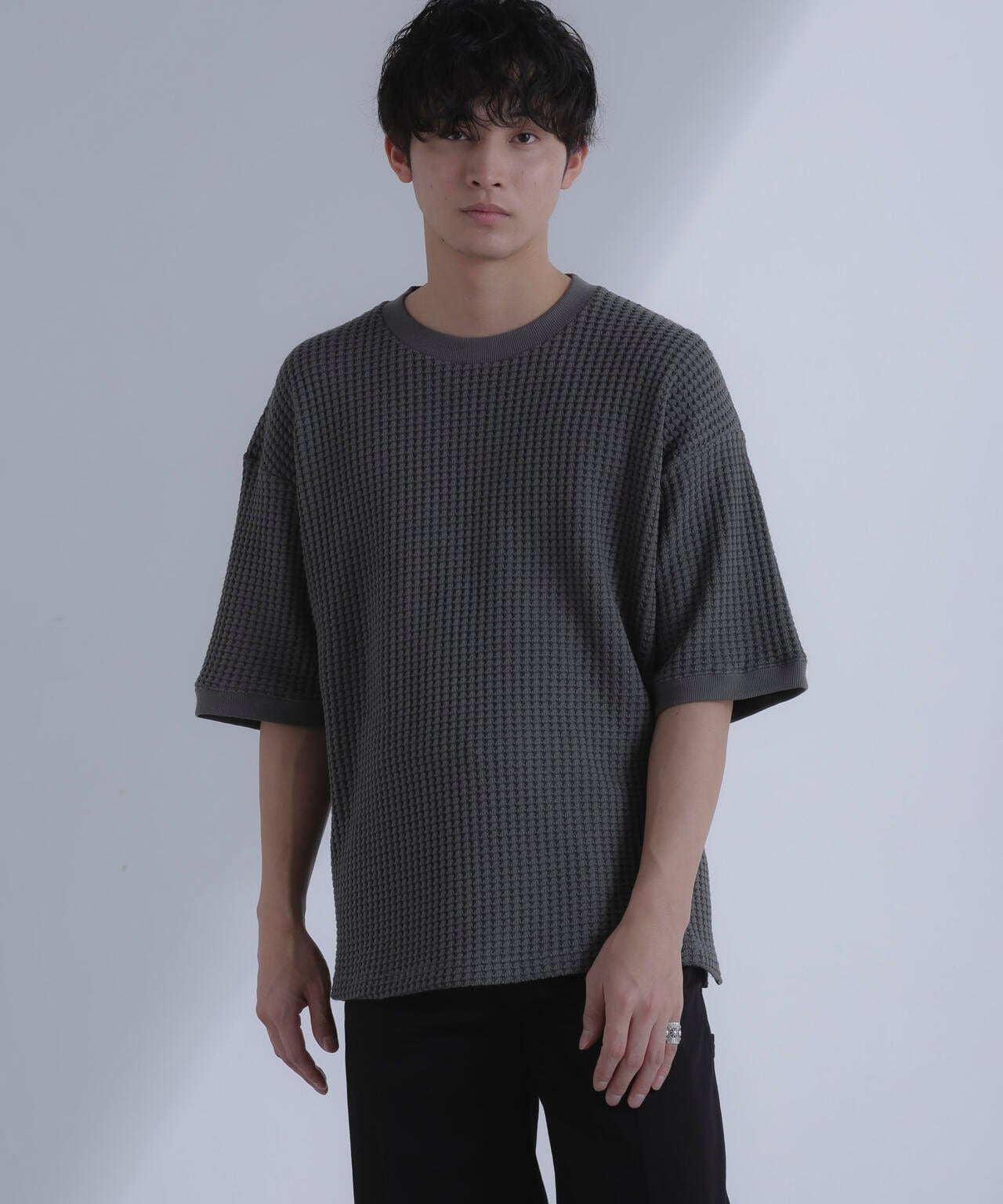 オニワッフルビッグTシャツ 五分袖 6724124212