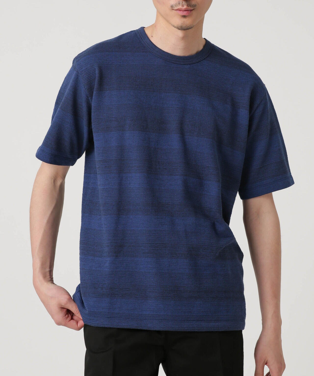 LB.03/メランジボーダークルーネックTシャツ 6683124232