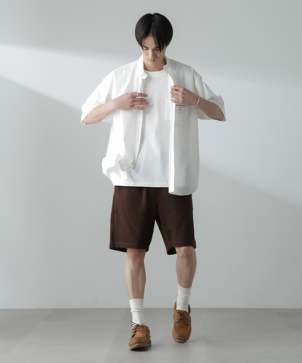 ヘリンボーン起毛ショートパンツ(セットアップ可) 6724128201