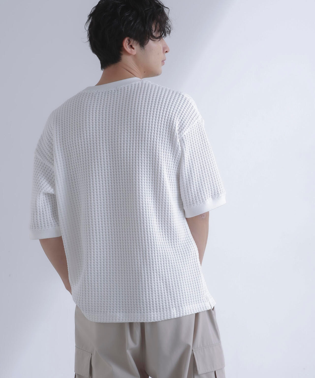 オニワッフルビッグTシャツ 五分袖 6724124212